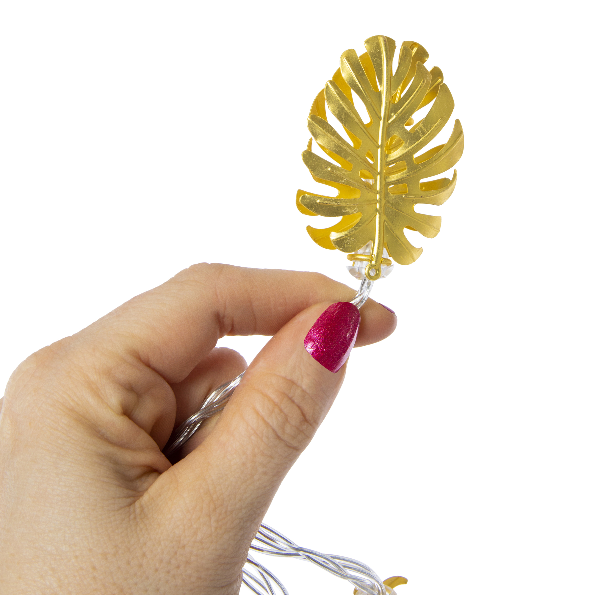 LED monstera string lights 6ft