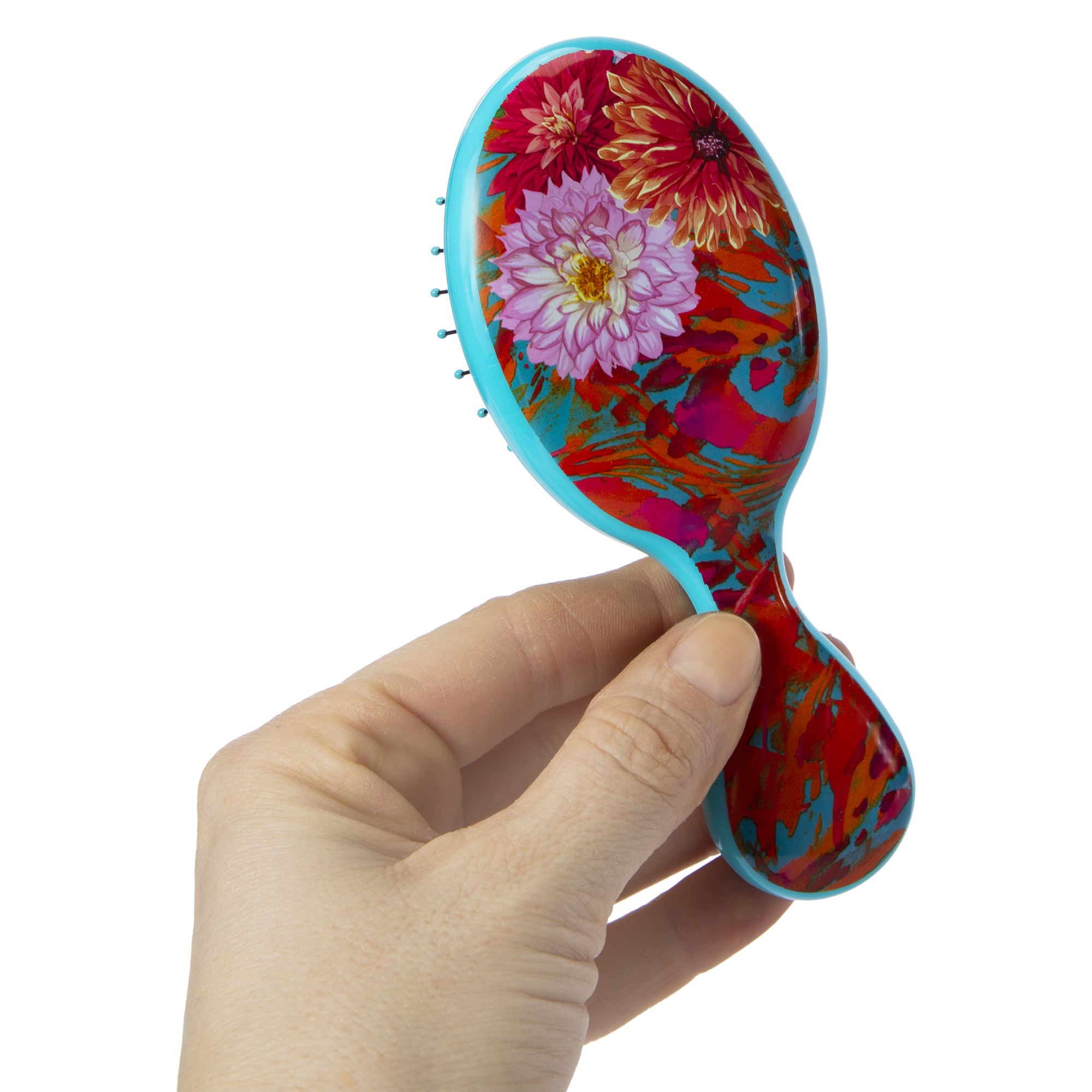 Wet® Mini Detangler Hairbrush - Teal Floral