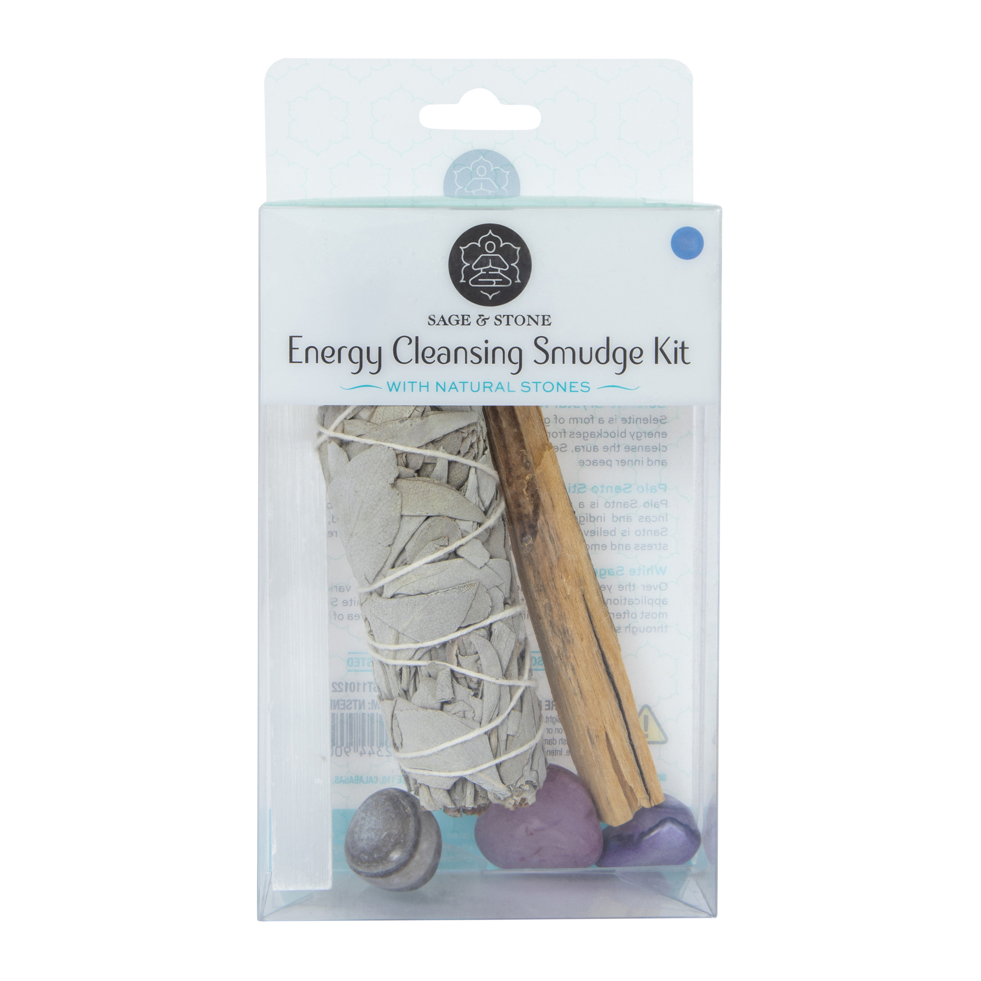 sage & stone energy cleansing smudge kit