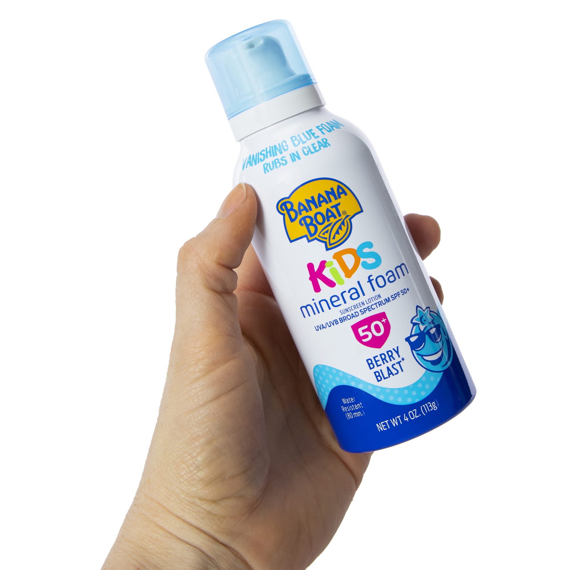 banana boat® kids mineral foam SPF 50+ sunscreen 4oz