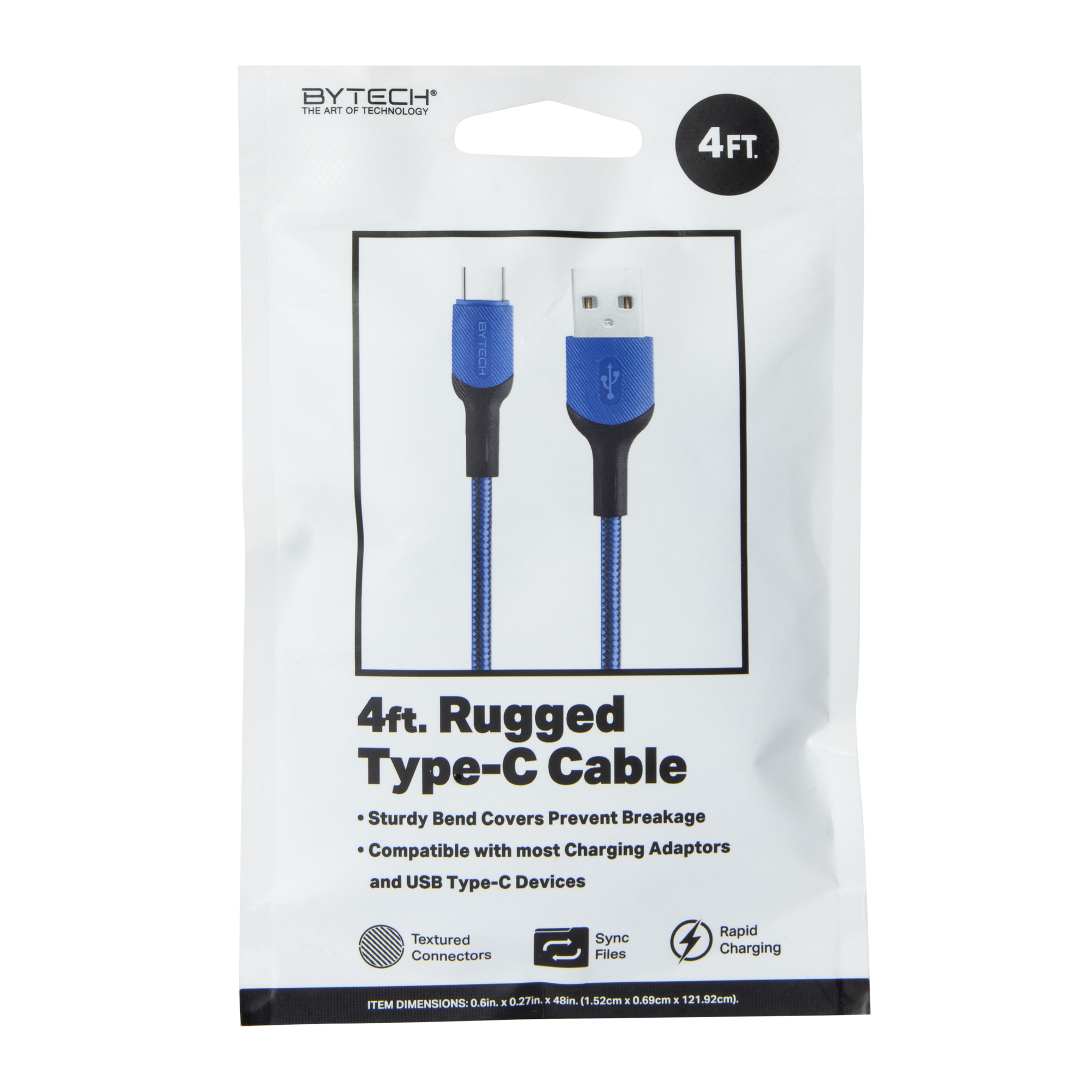 4ft rugged USB Type-C cable