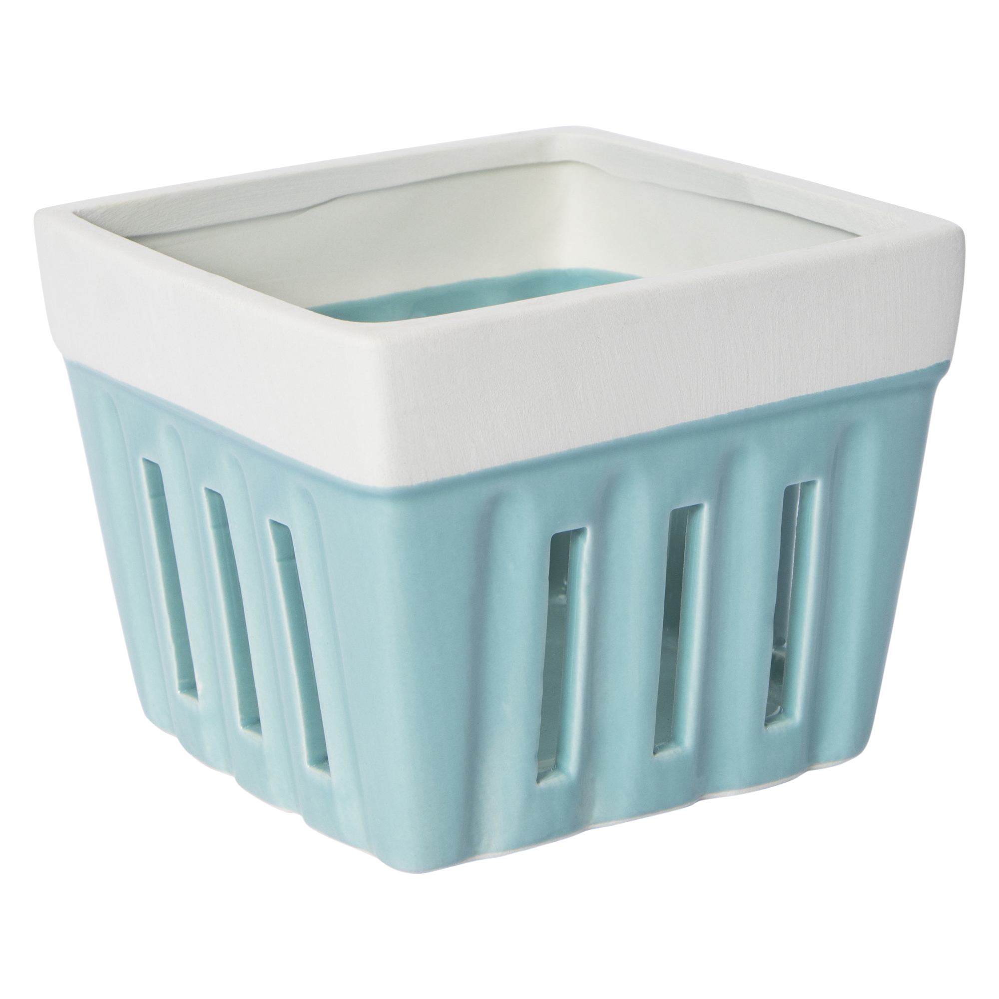 ceramic berry basket 4.55in x