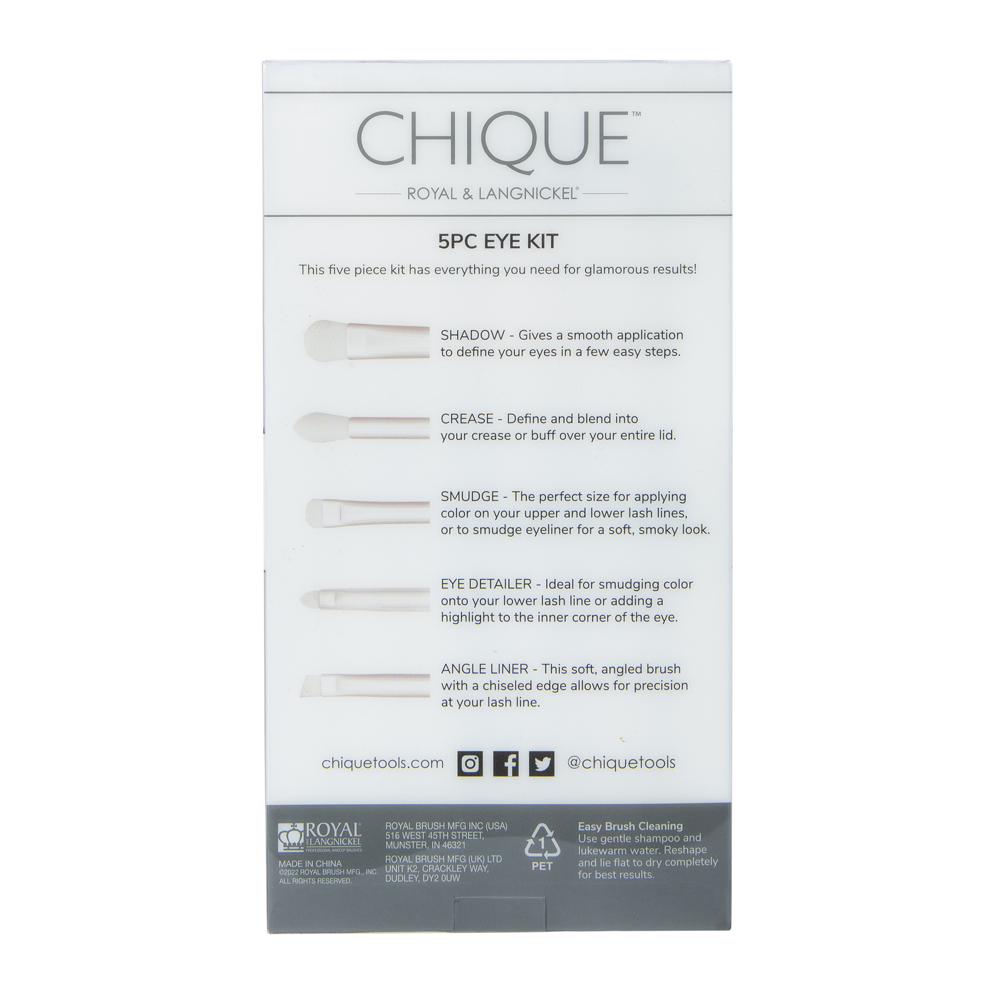 Chique™ Eye Brush Kit 5-Count