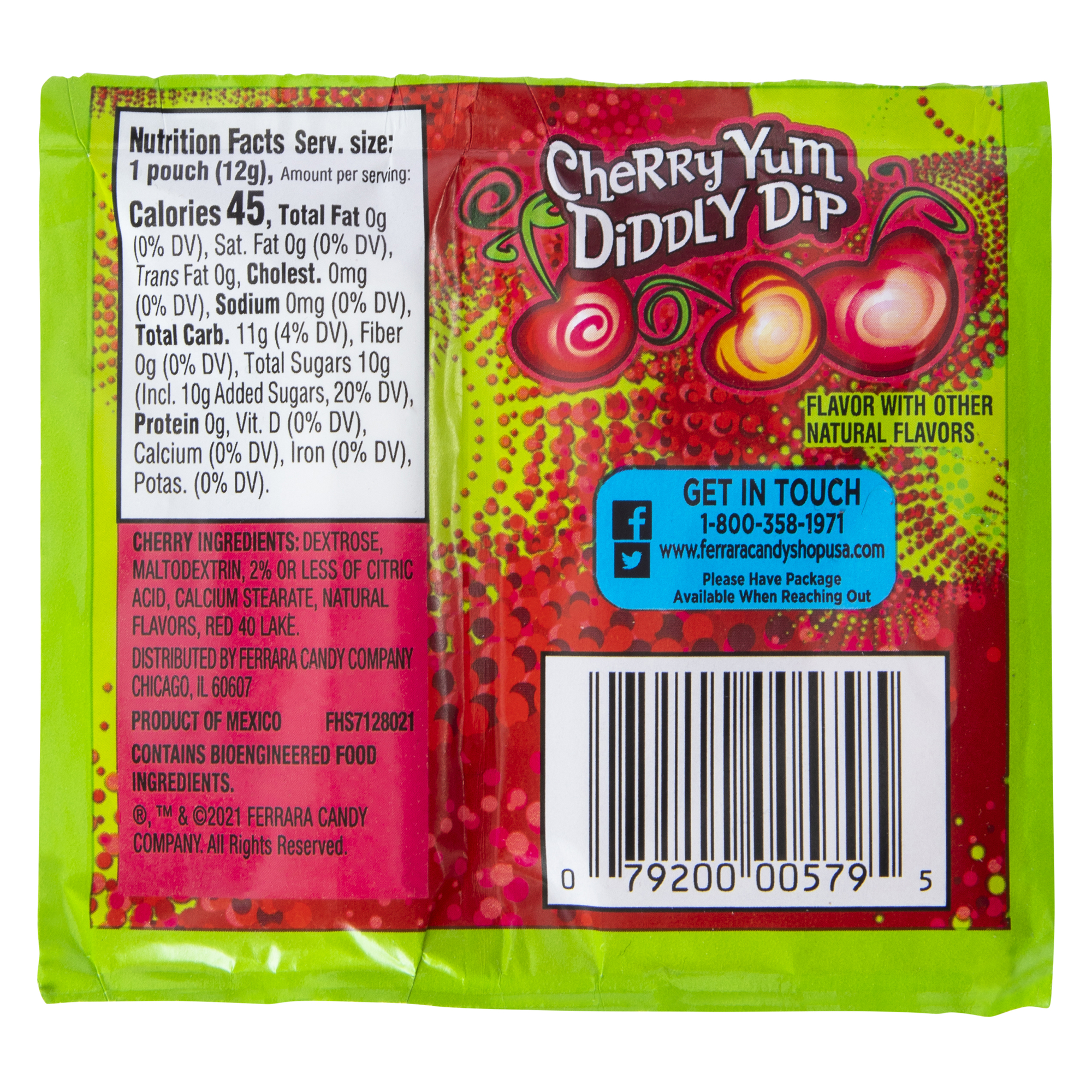 fun dip® cherry yum diddly dip candy 0.43oz