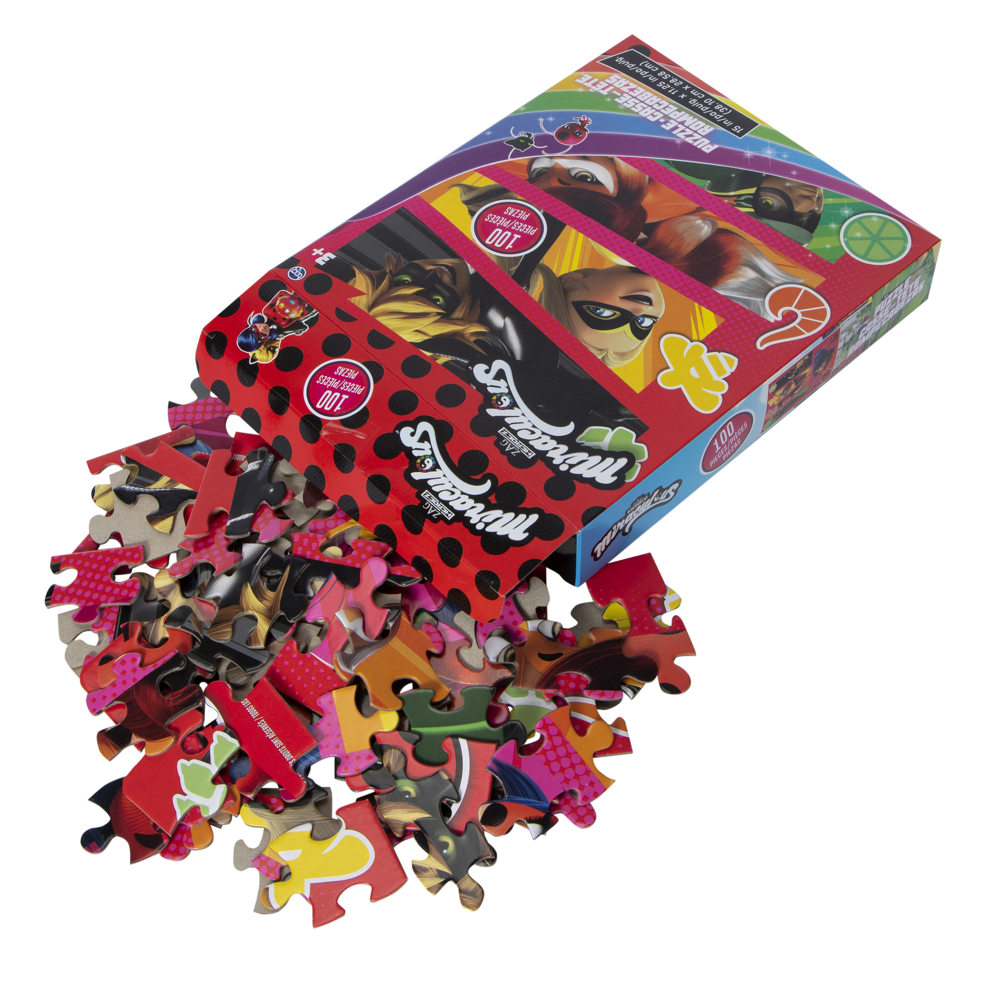 miraculous: tales of ladybug & cat noir™ jigsaw puzzle 100-piece