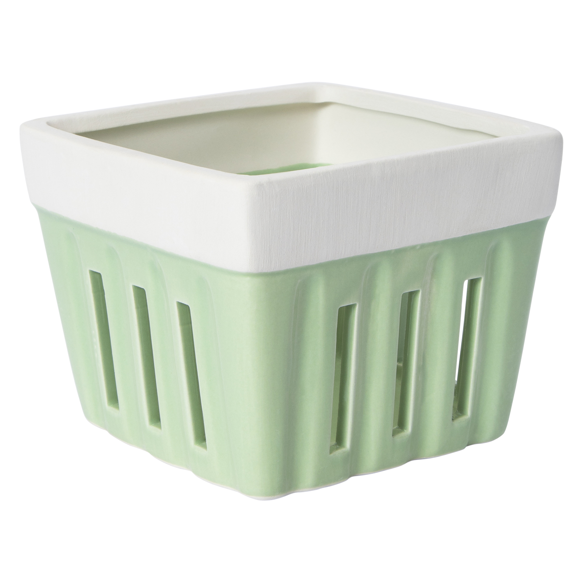 Ceramic Berry Basket 4.55in x
