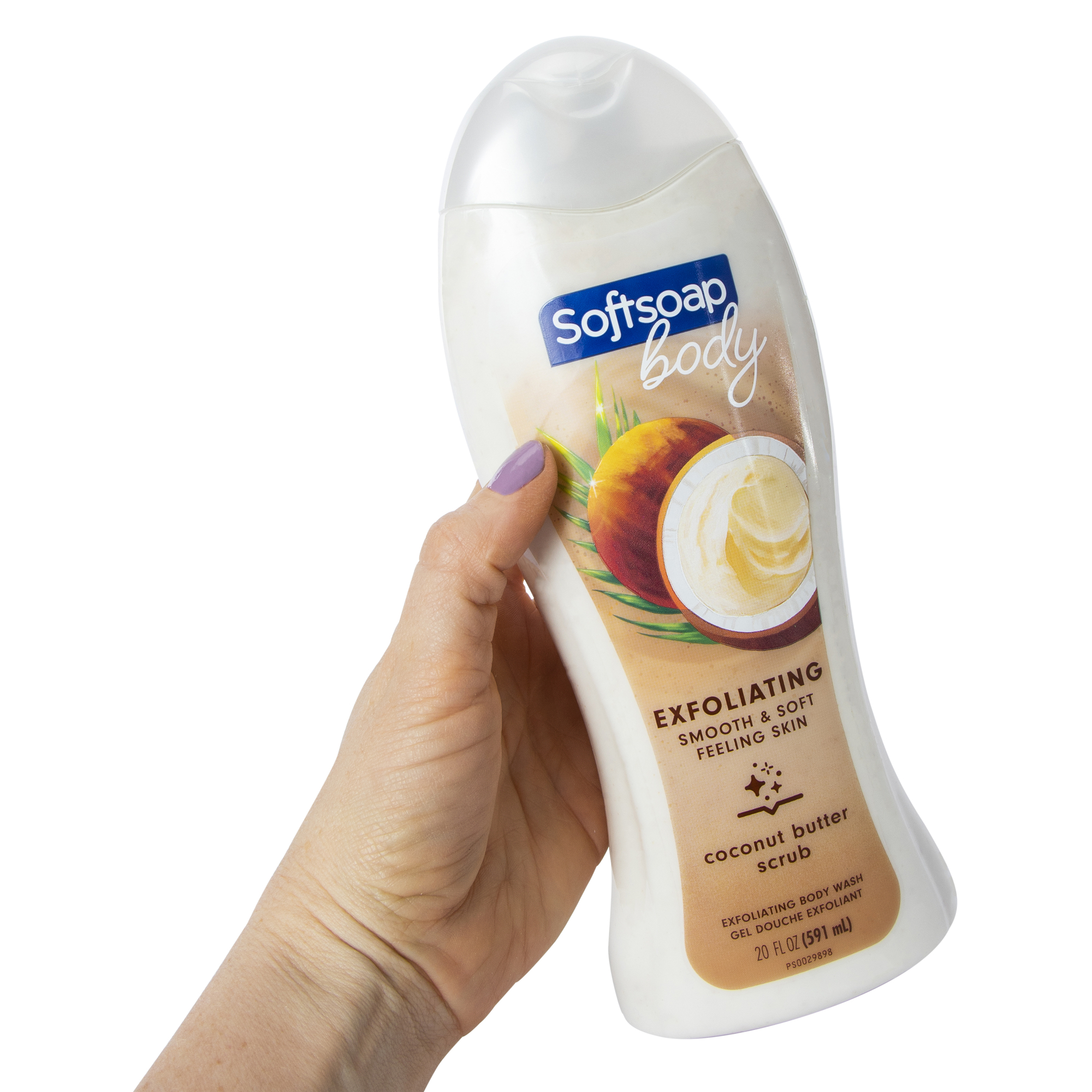 Softsoap Exfoliating Body Wash, Coconut Butter Scrub - 591 ml
