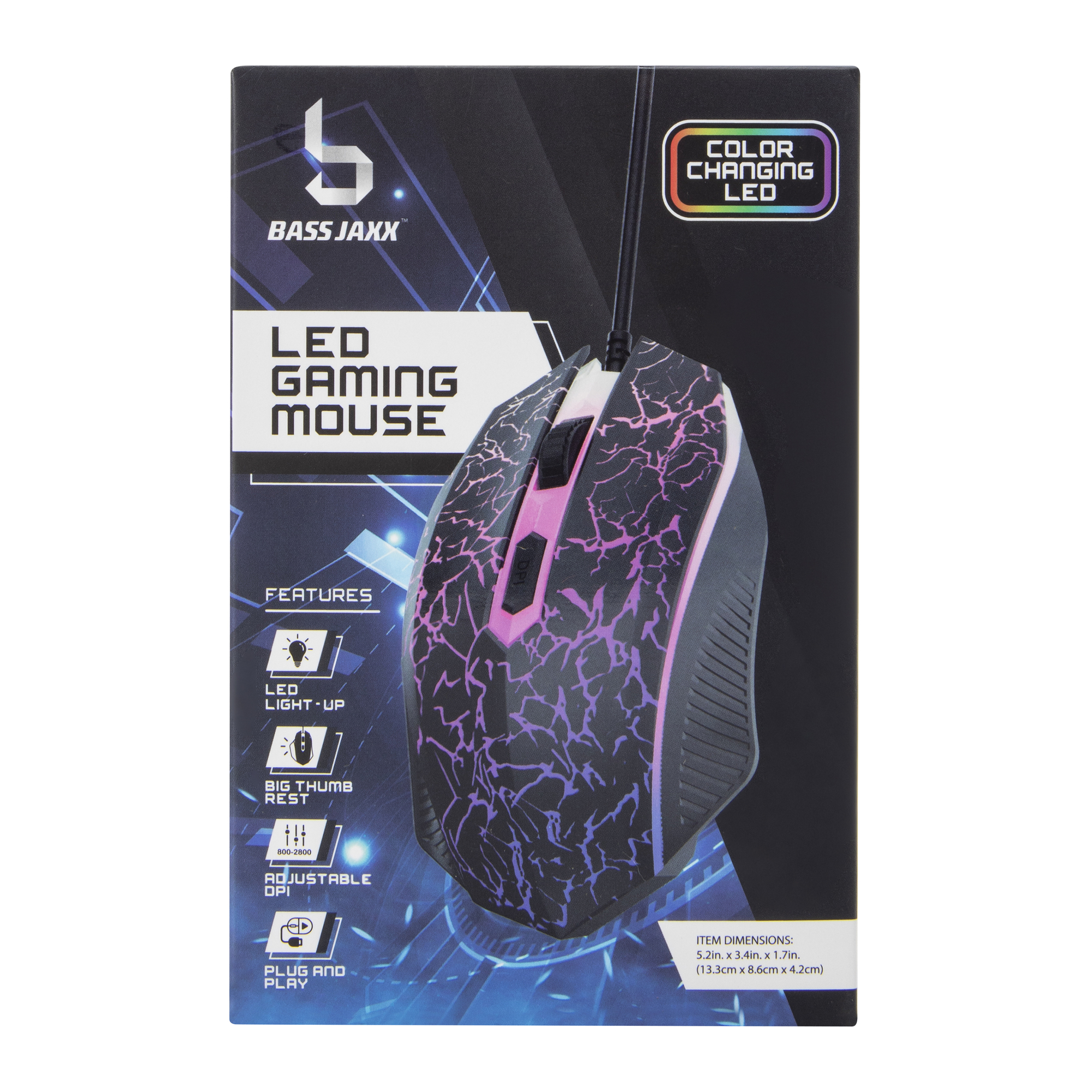 wired LED gaming mouse