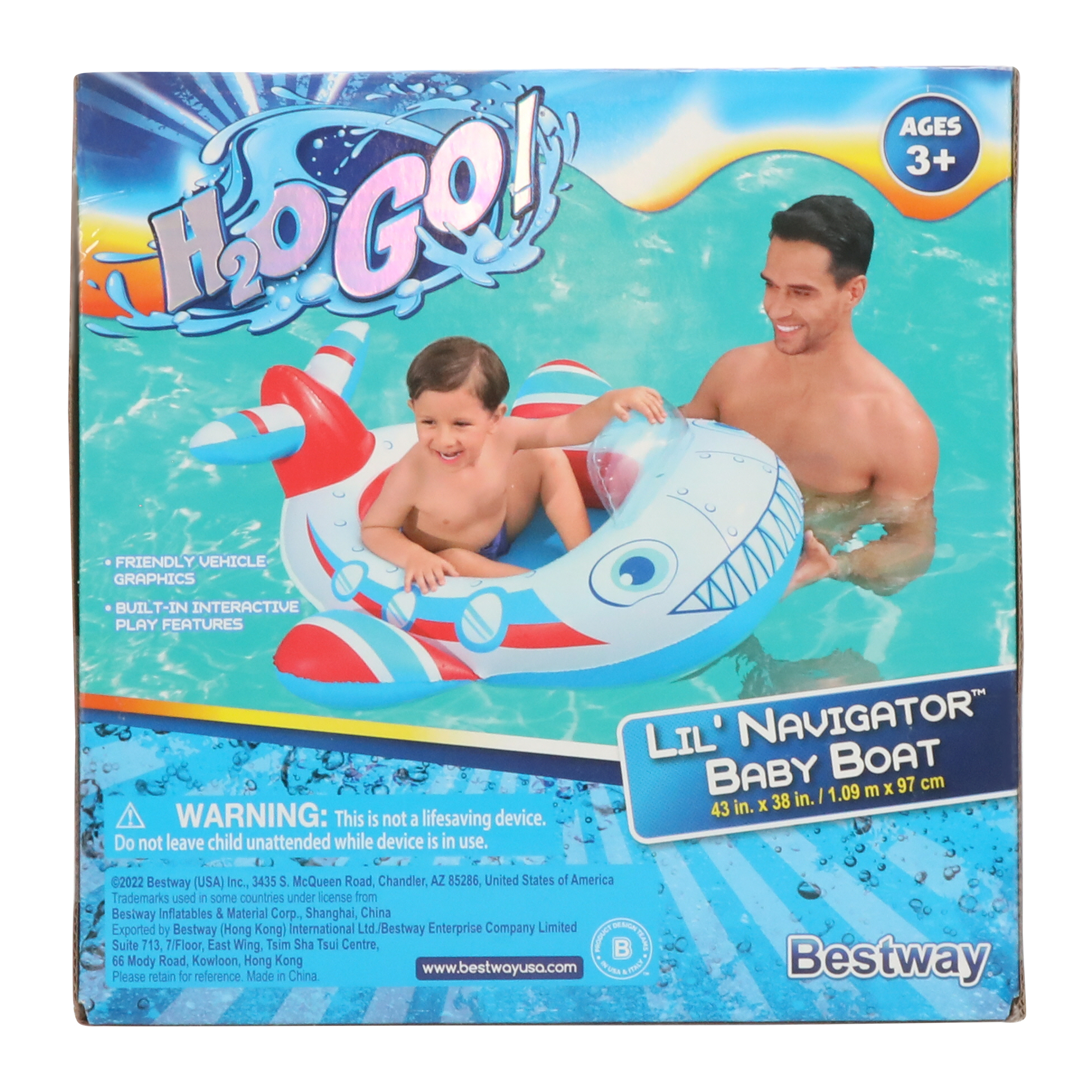 lil' navigator™ baby boat pool float 43in