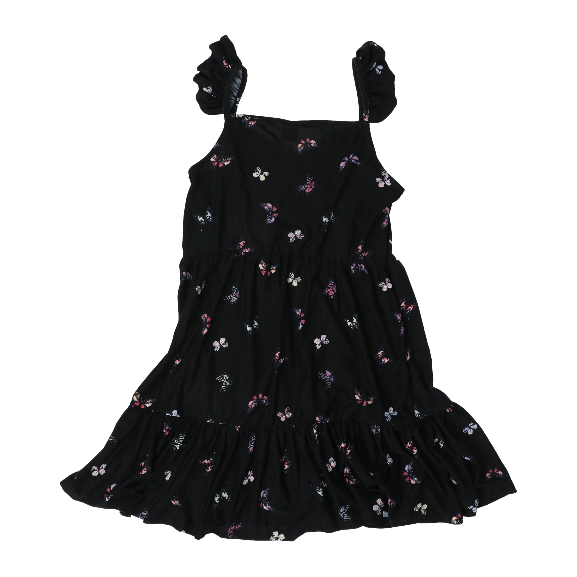 floral tiered ruffle dress