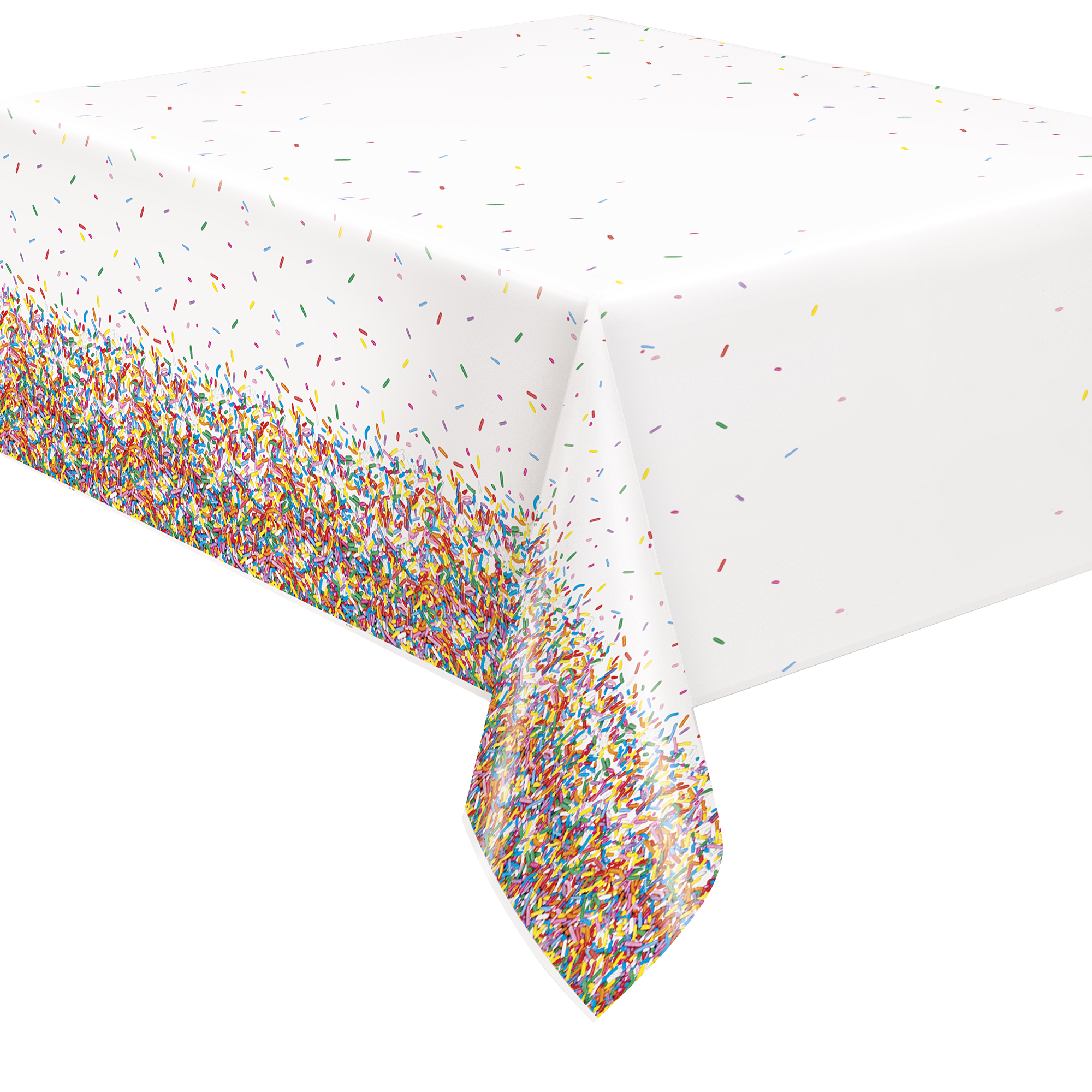 Plastic Table Cover 54in x 84in - Sprinkles