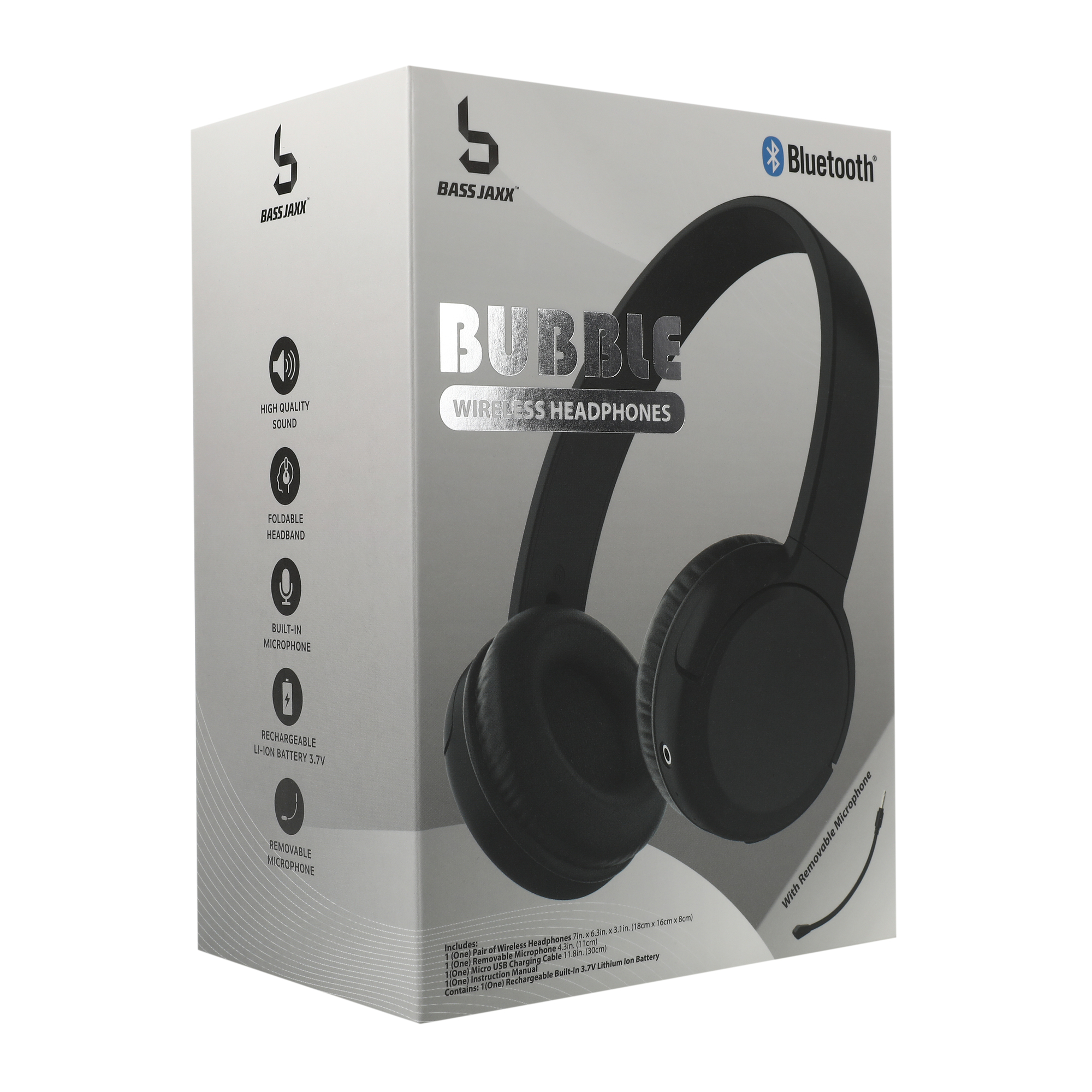 Five Below Bubble bluetooth wireless headphones with removable