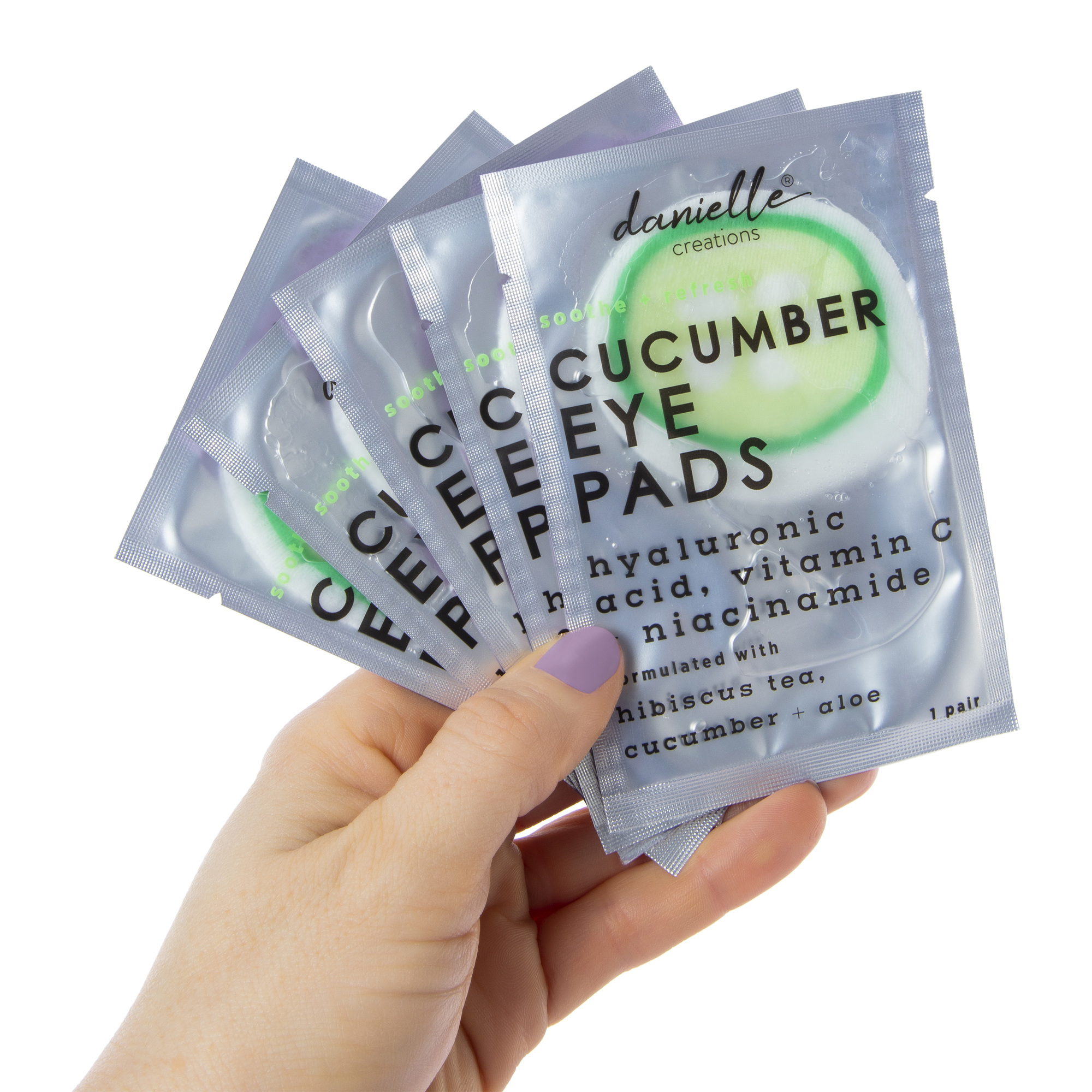 danielle creations® cucumber eye pads 10-count