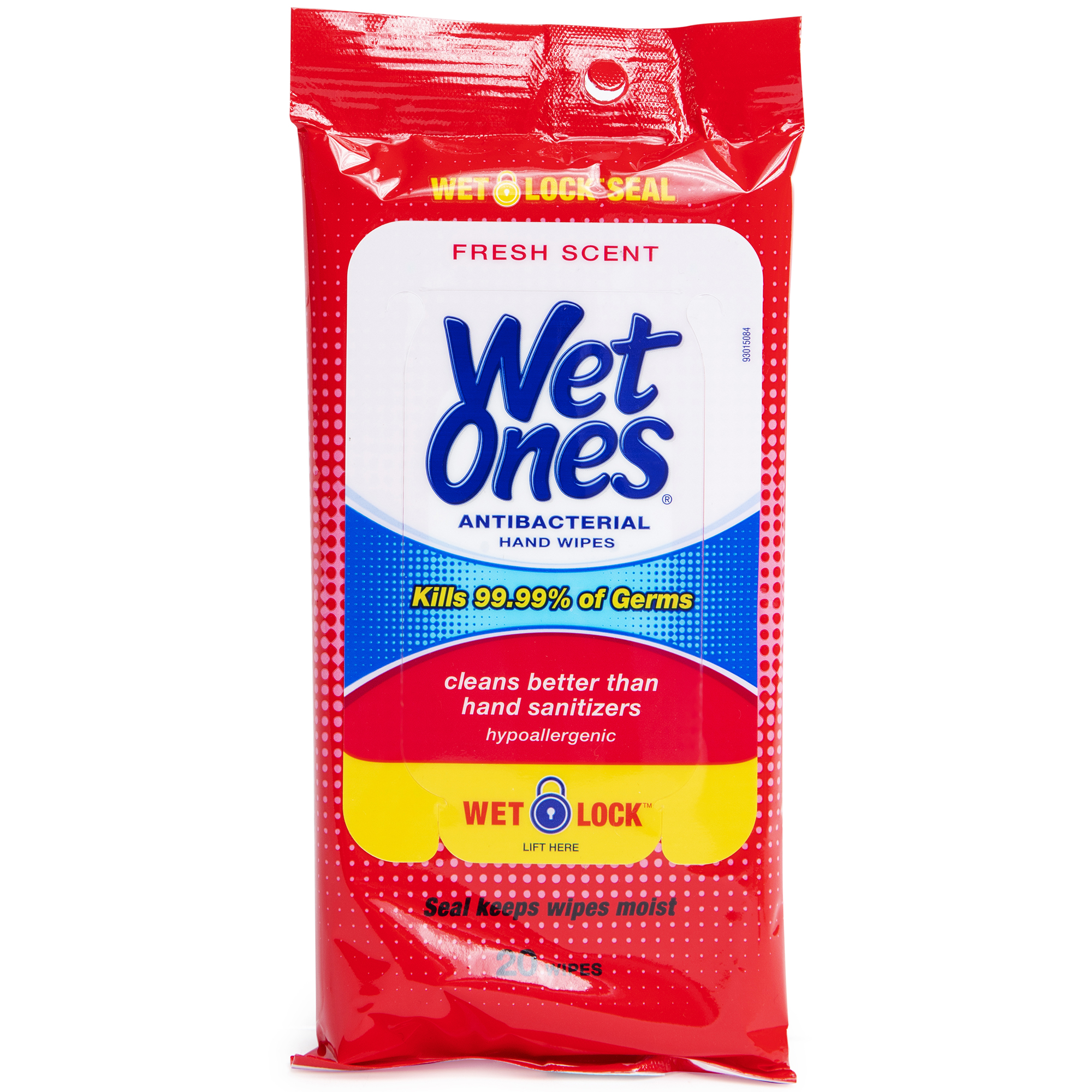 wet ones® antibacterial hand wipes fresh scent 20-pack