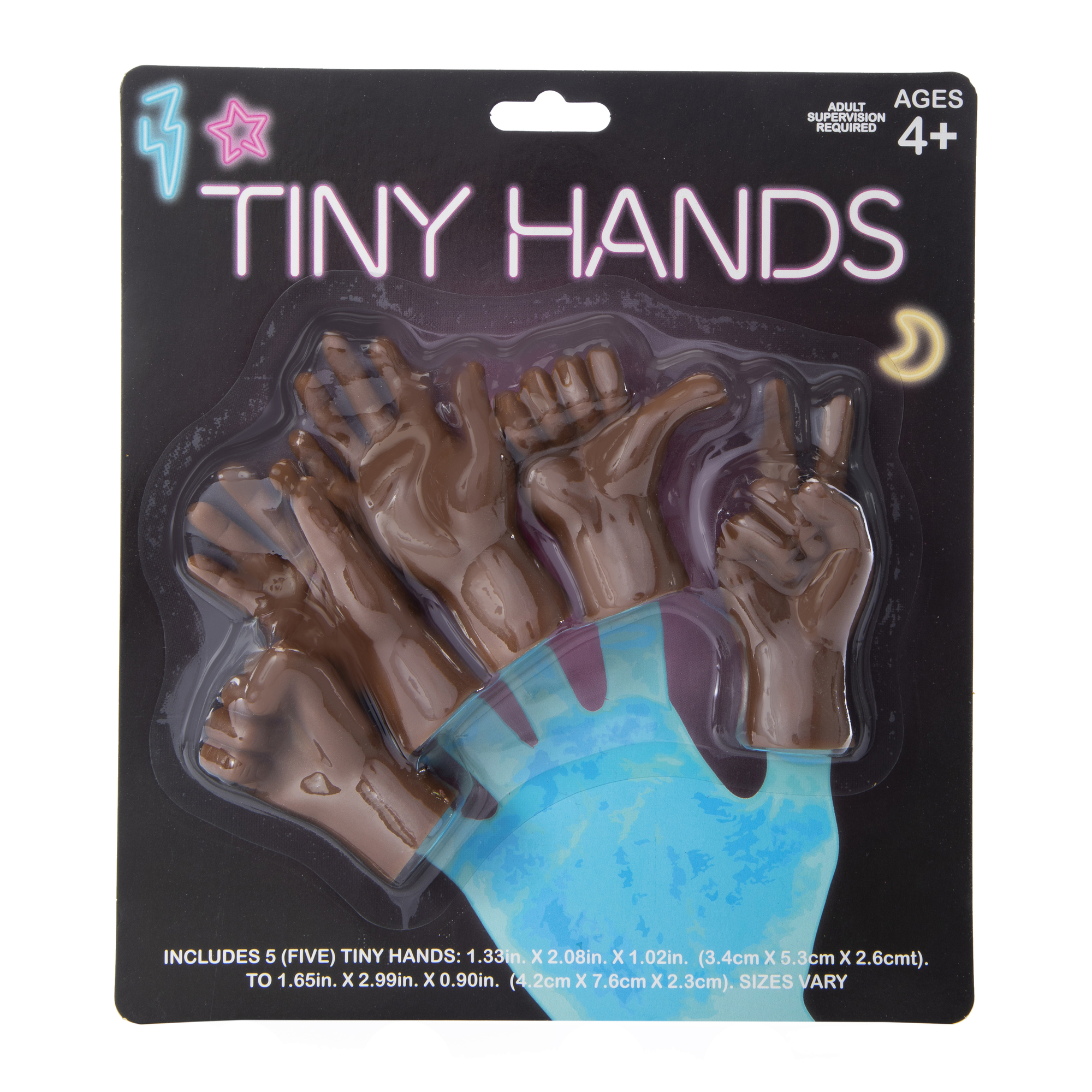 tiny hands finger puppets 5-count - dark