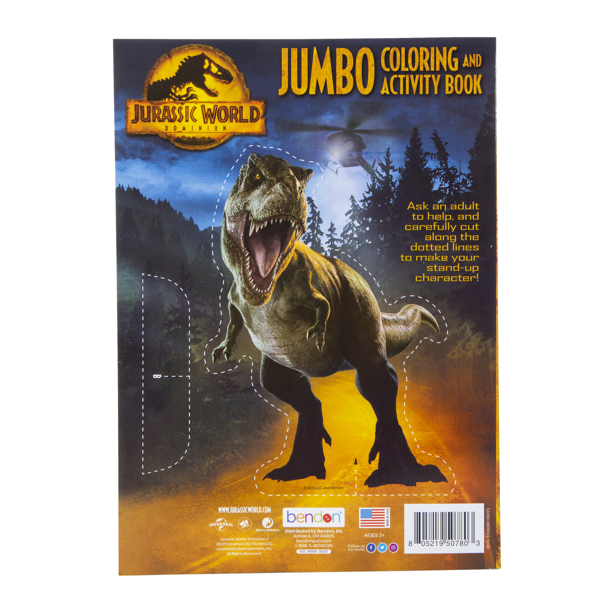 jurassic world dominion™ jumbo coloring & activity book