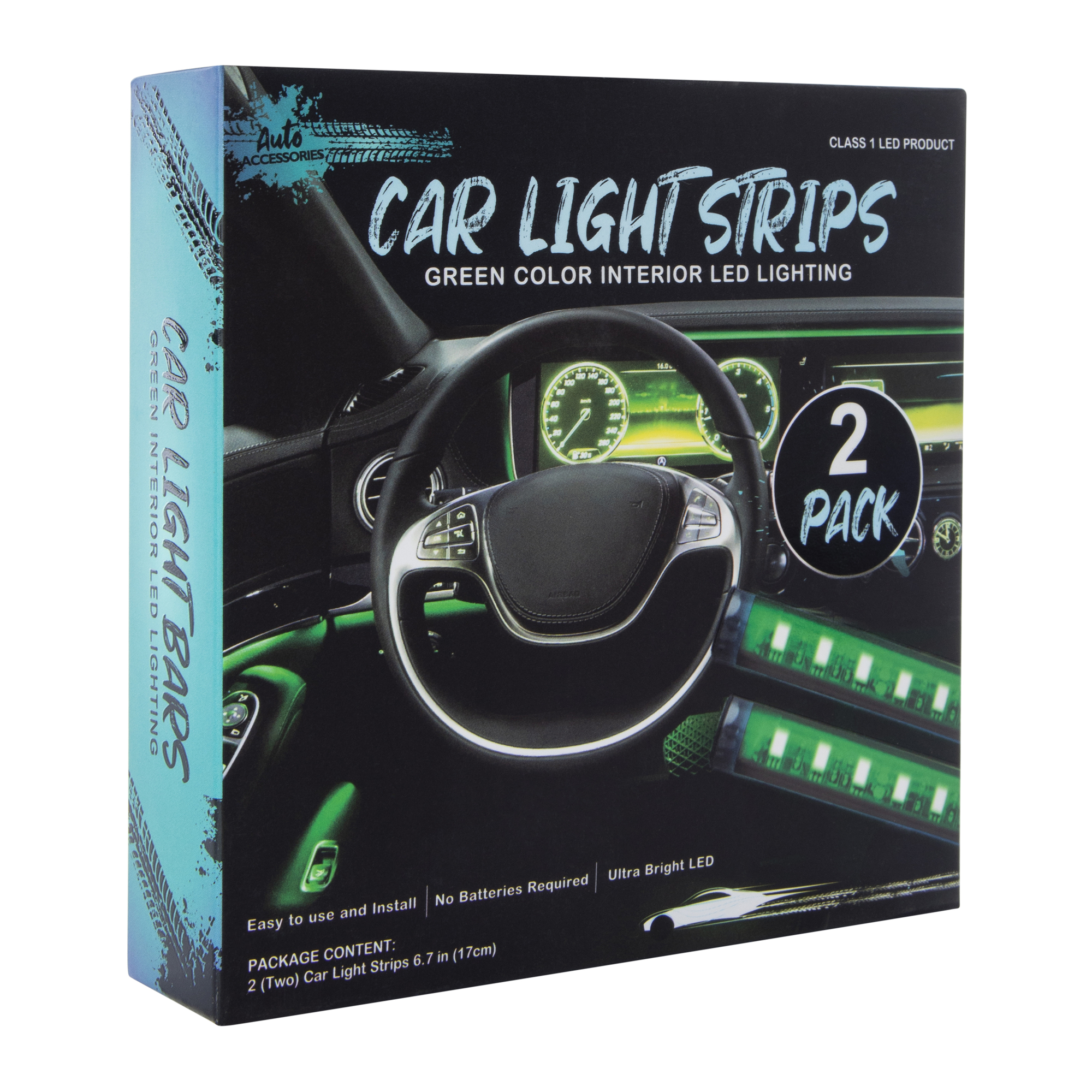 Car interior Light Strips 2-Pack