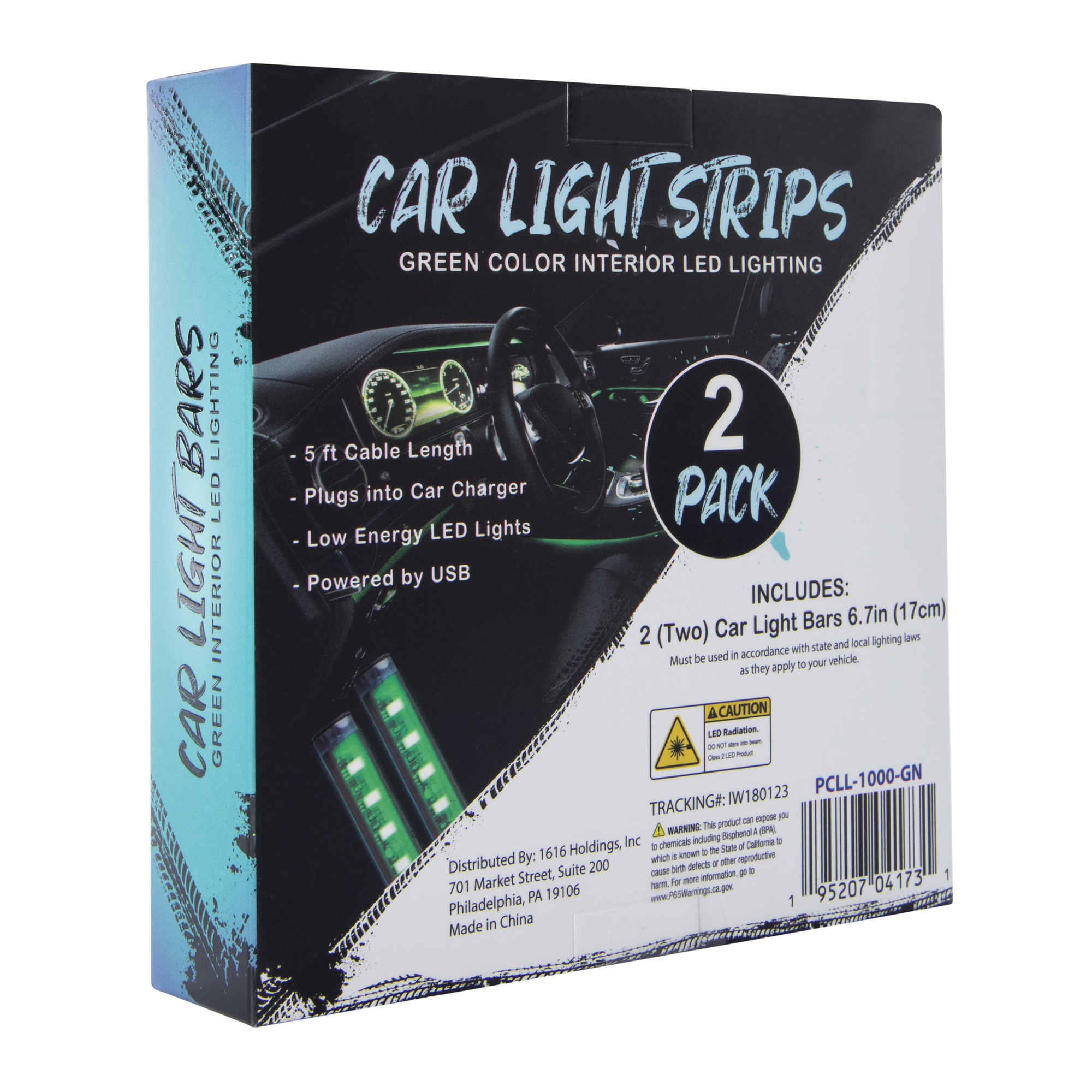 Car interior Light Strips 2-Pack