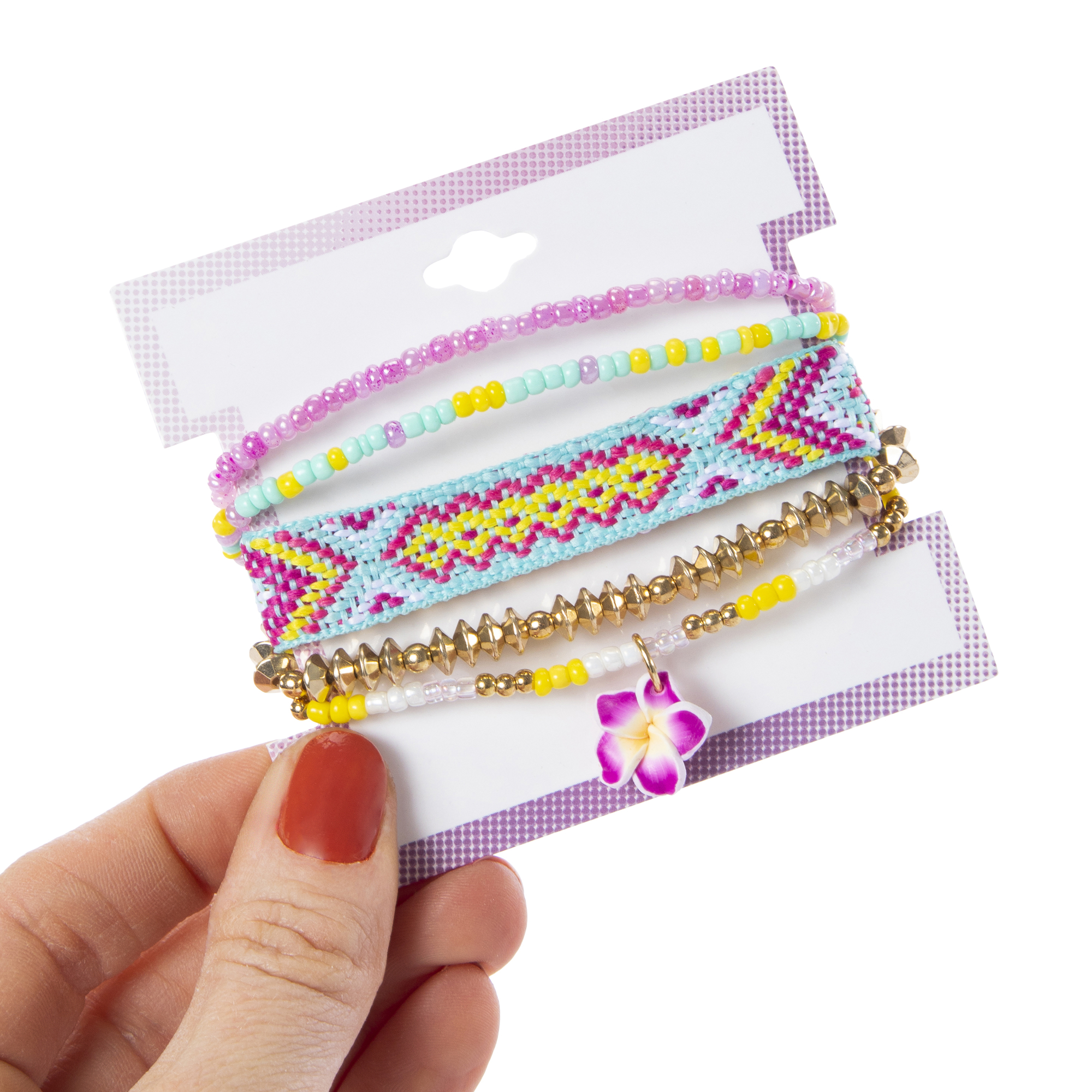 Bracelet Set 5-Piece - Hibiscus