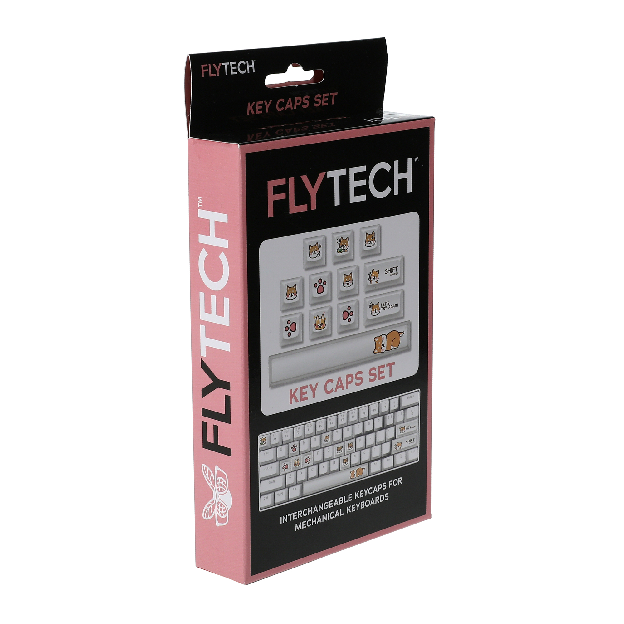 flytech™ kawaii keycaps set 12-piece
