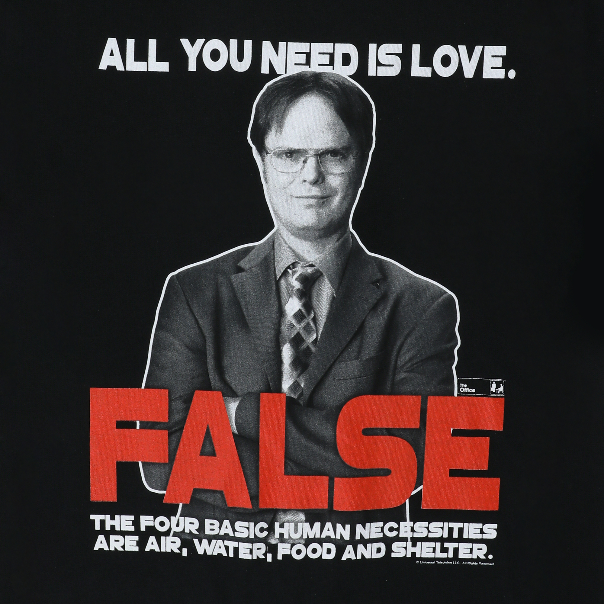 the office™ dwight 'all you need is love' graphic tee