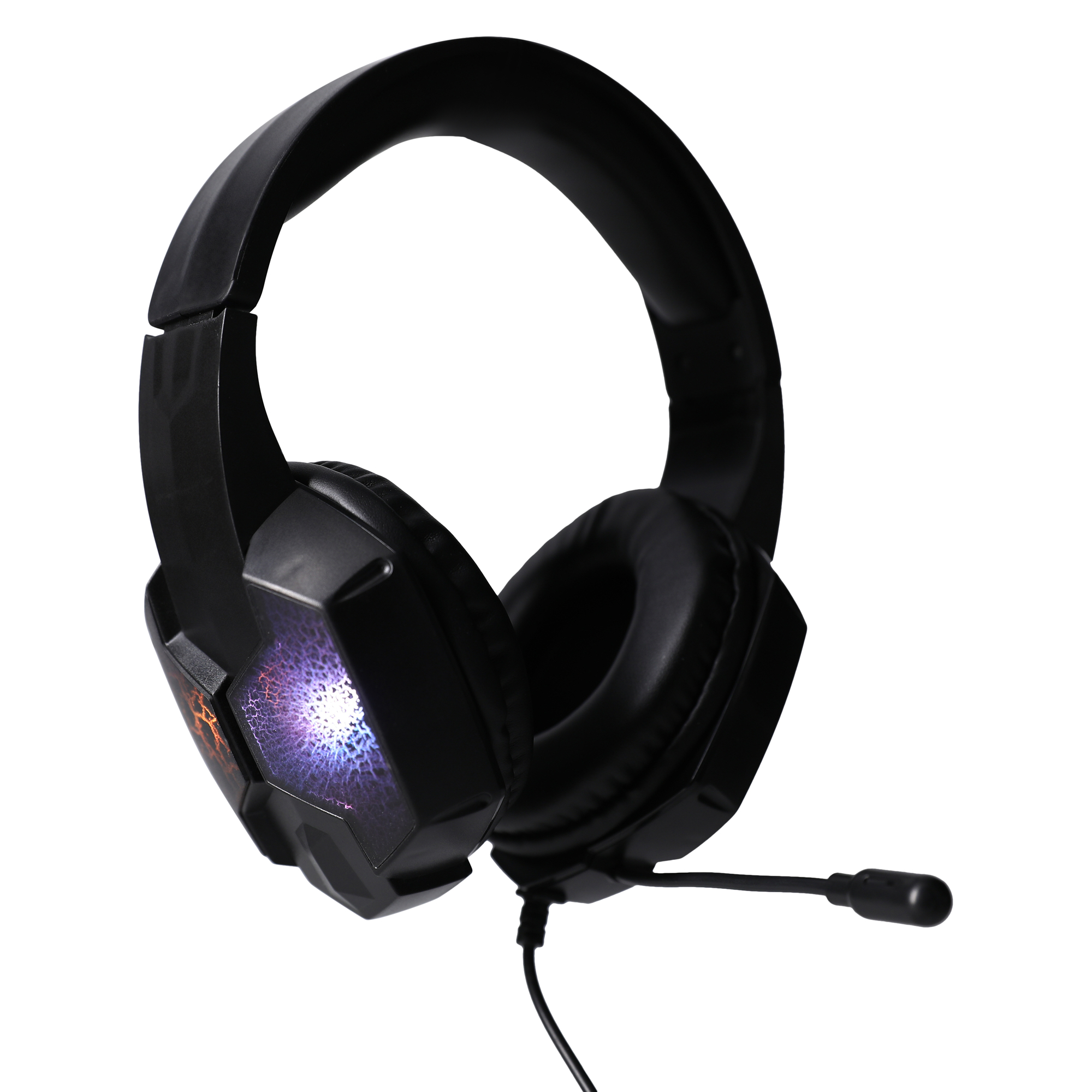 wired color change LED gaming headset with boom mic Five Below