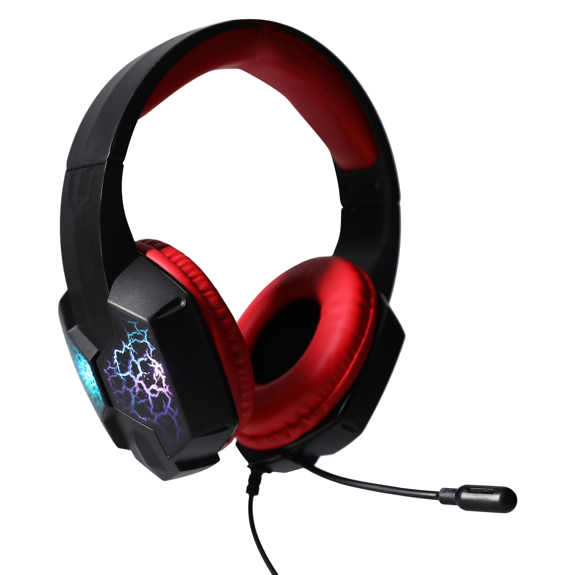 wired color change LED gaming headset with boom mic Five Below