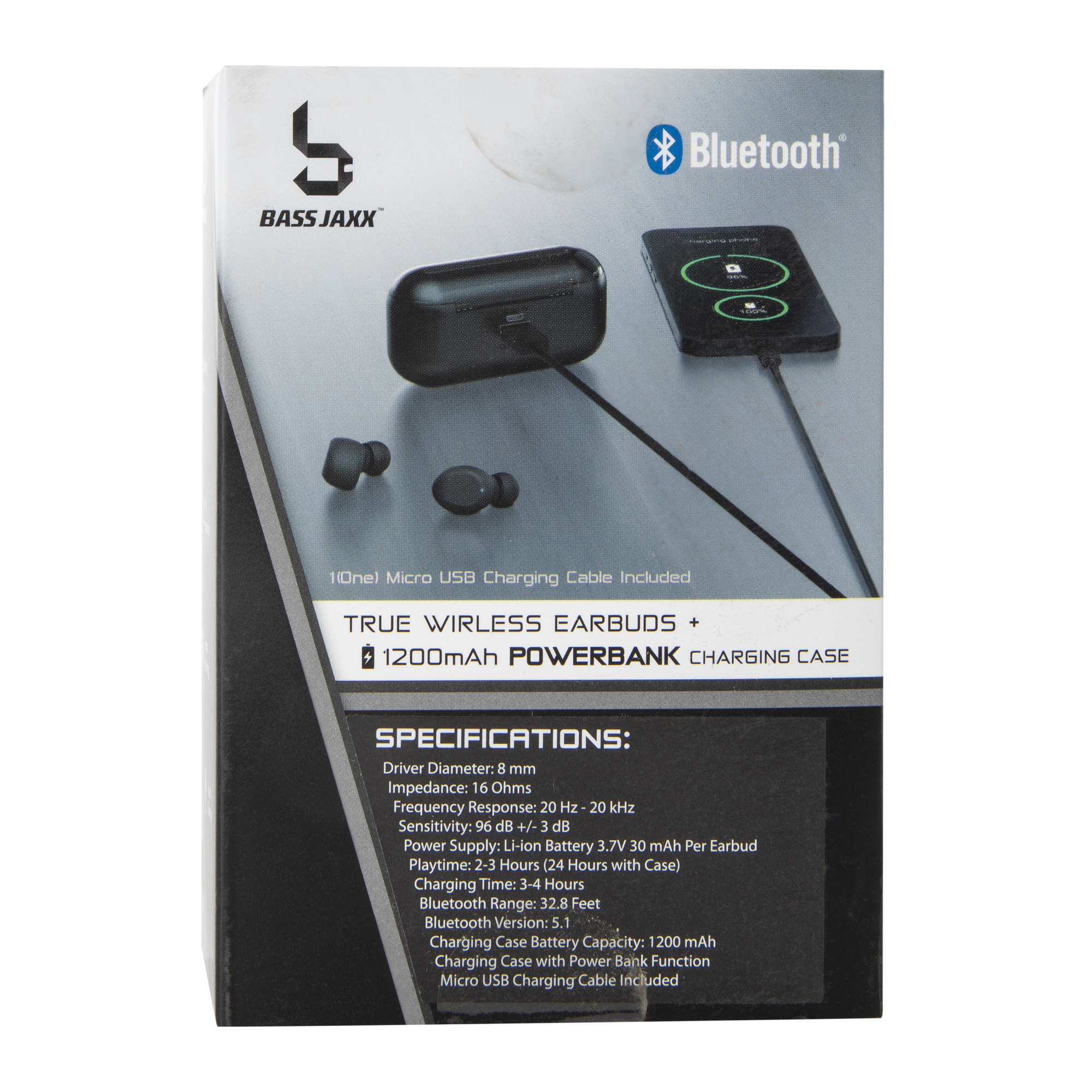 sound power bluetooth® earbuds with microphone