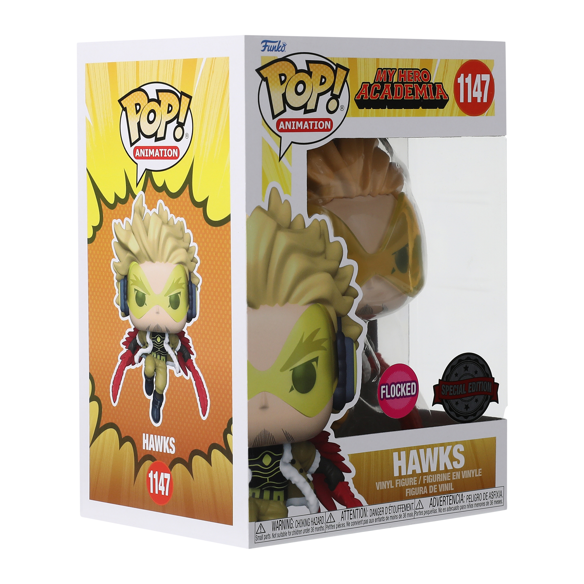 【未開封】ヒロアカ ホークス　pop funko Flocked Hawks Amazon.com: Funko Pop! Animation: My Hero Acadamia - Hawks