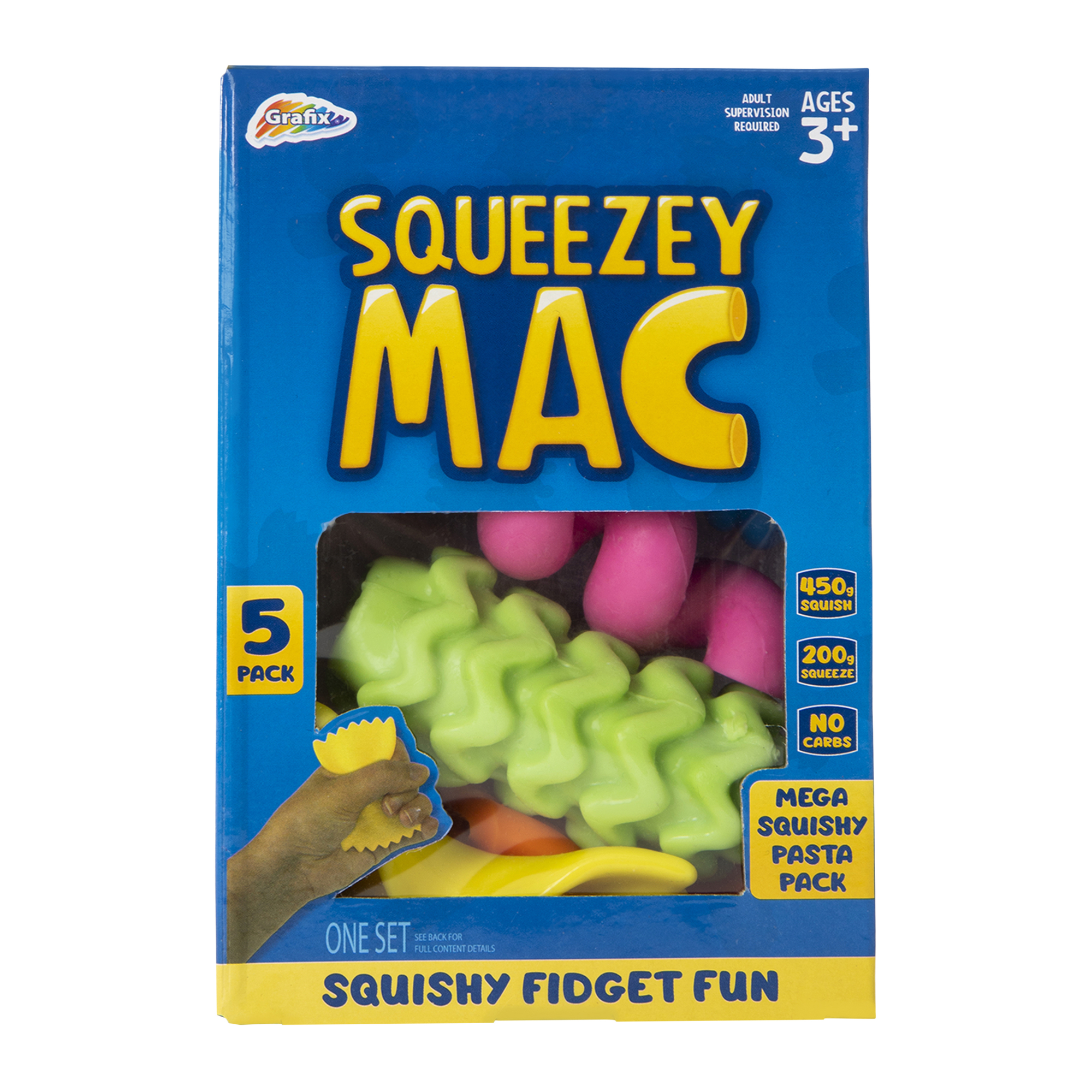 Squeezy Mac Squish Fidget 5-Piece Set