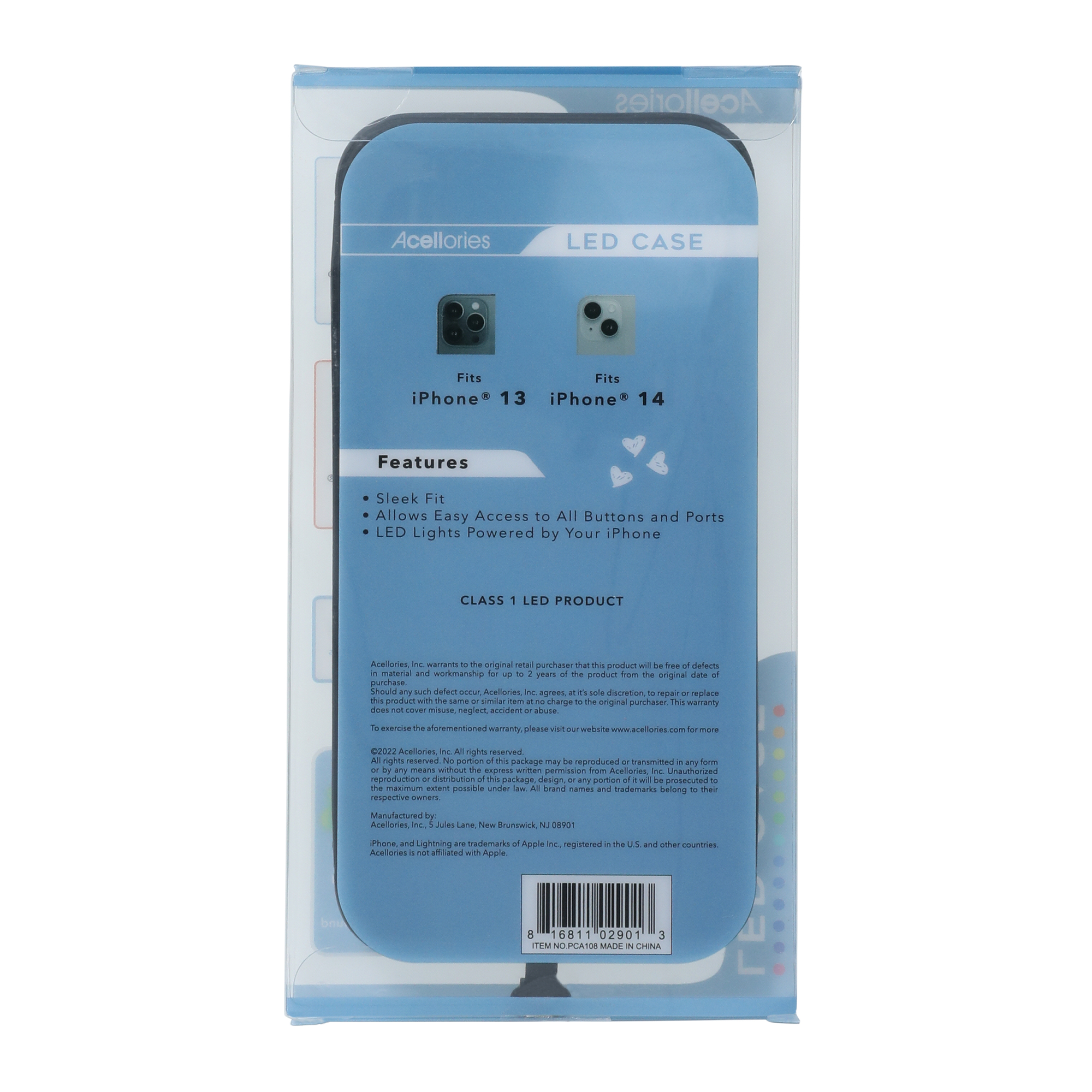 iPhone 14®/13® LED light-up phone case