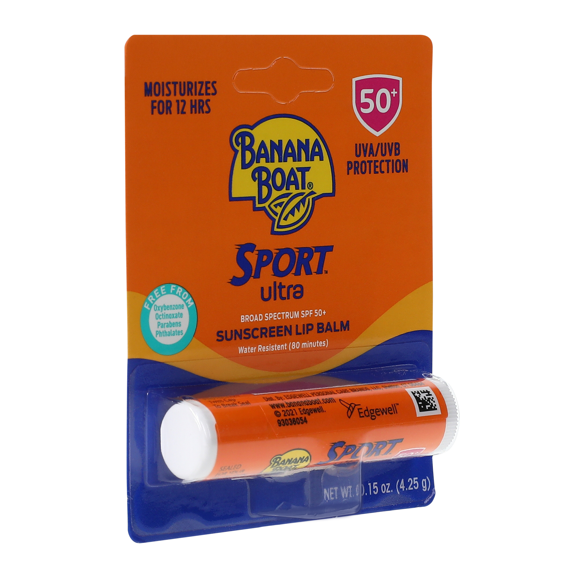banana boat® sport ultra SPF 50+ sunscreen lip balm 0.15oz