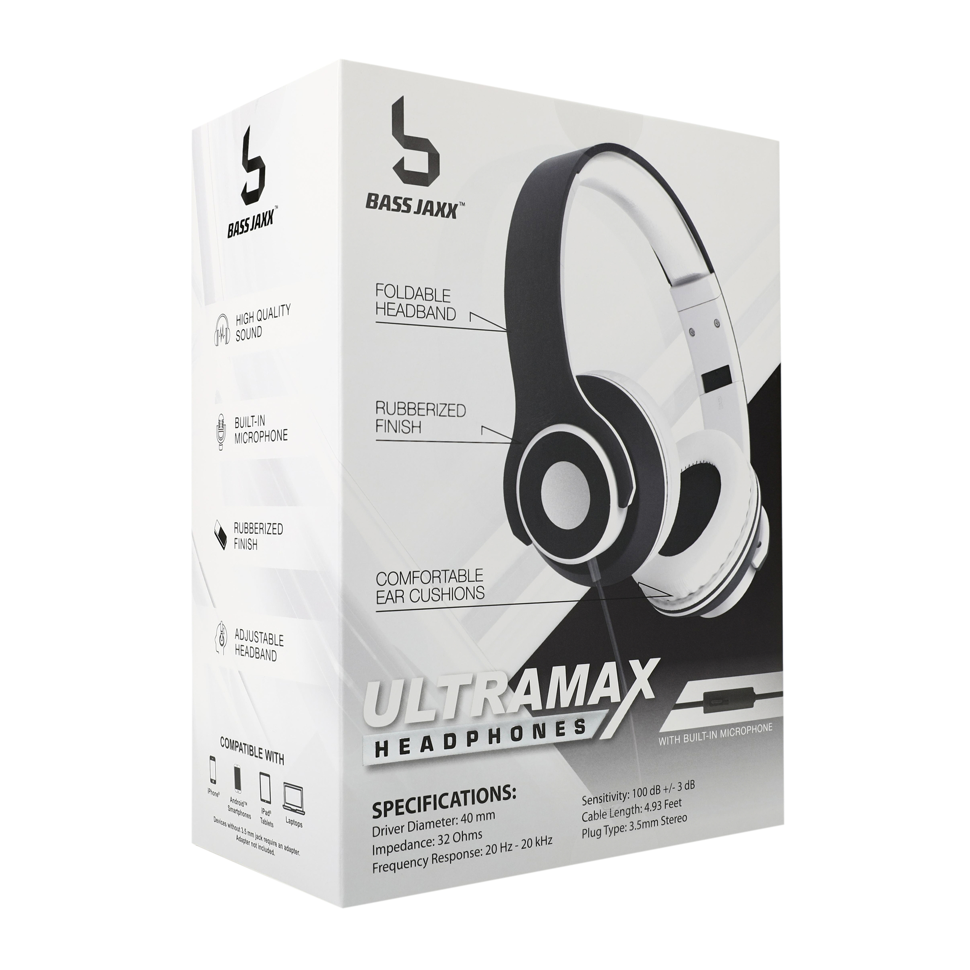 ultramax over-ear headphones with mic
