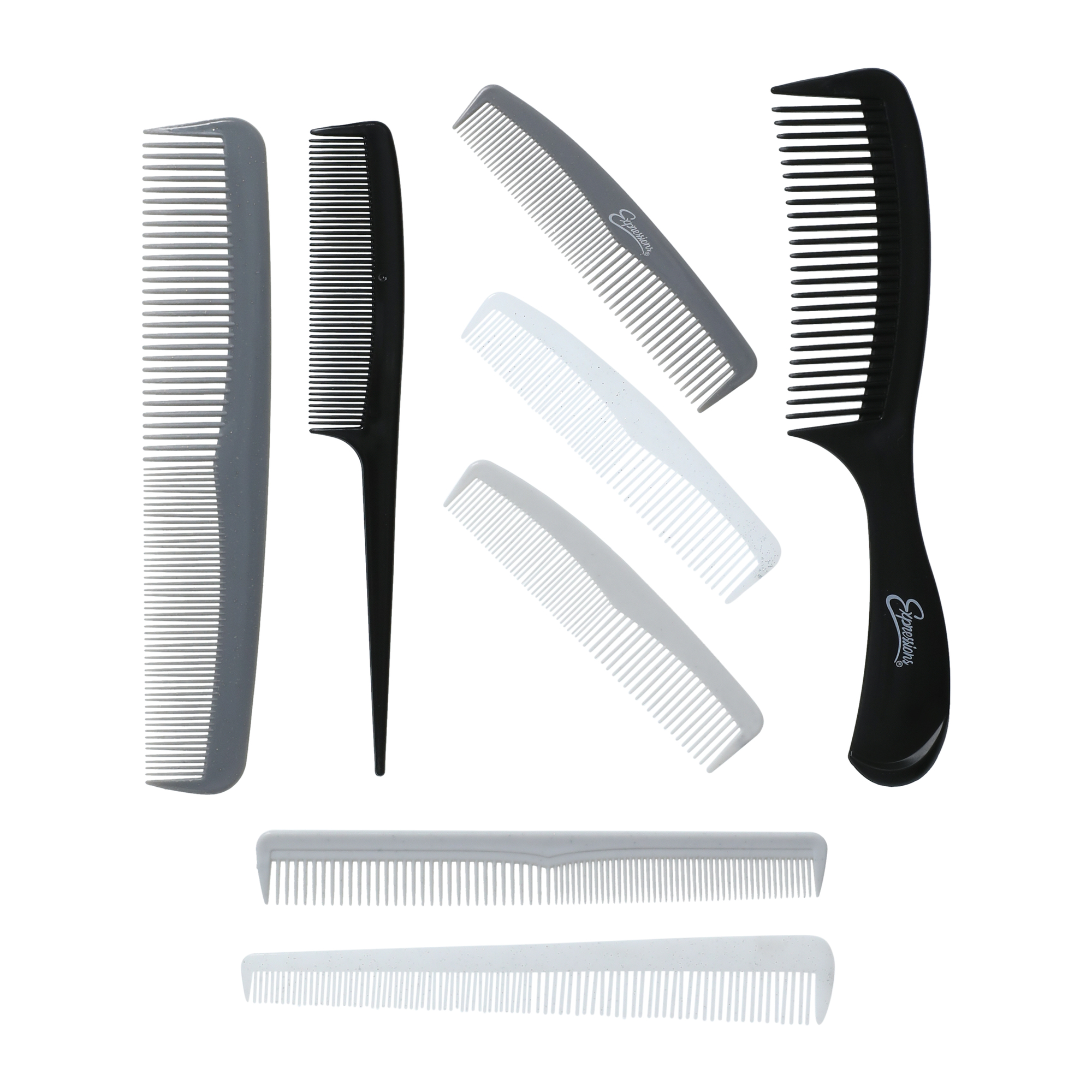 8-pack glitter comb set