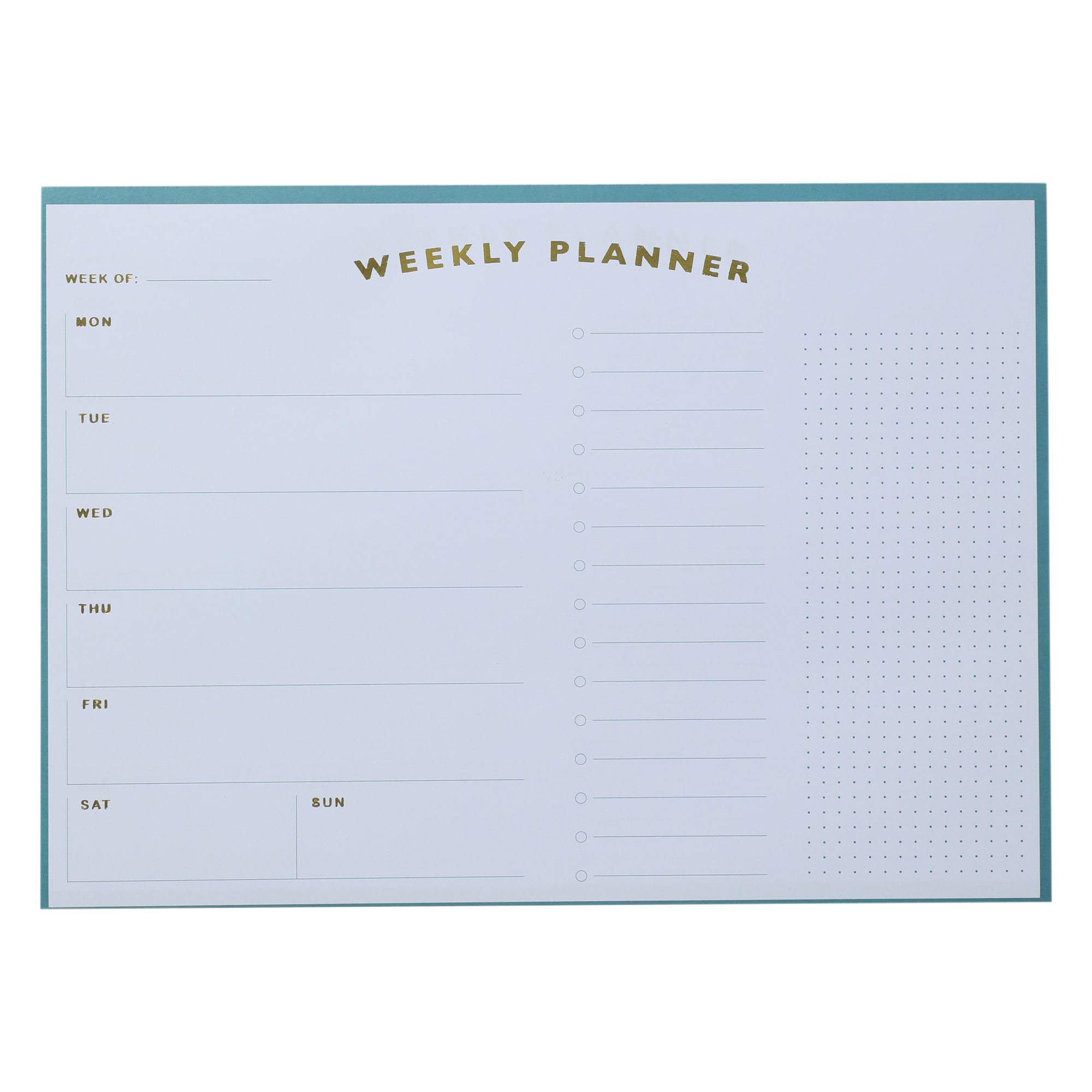 weekly planner desk pad 8.4in x 11.8in