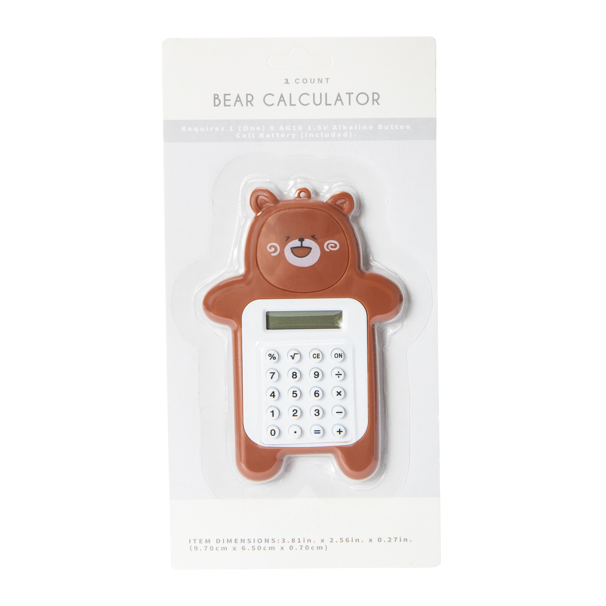 bear shaped mini calculator