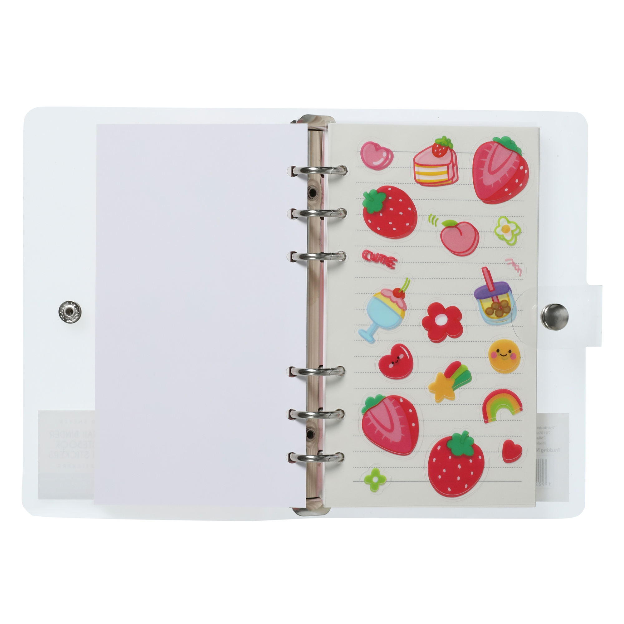 kawaii binder notebook & stickers