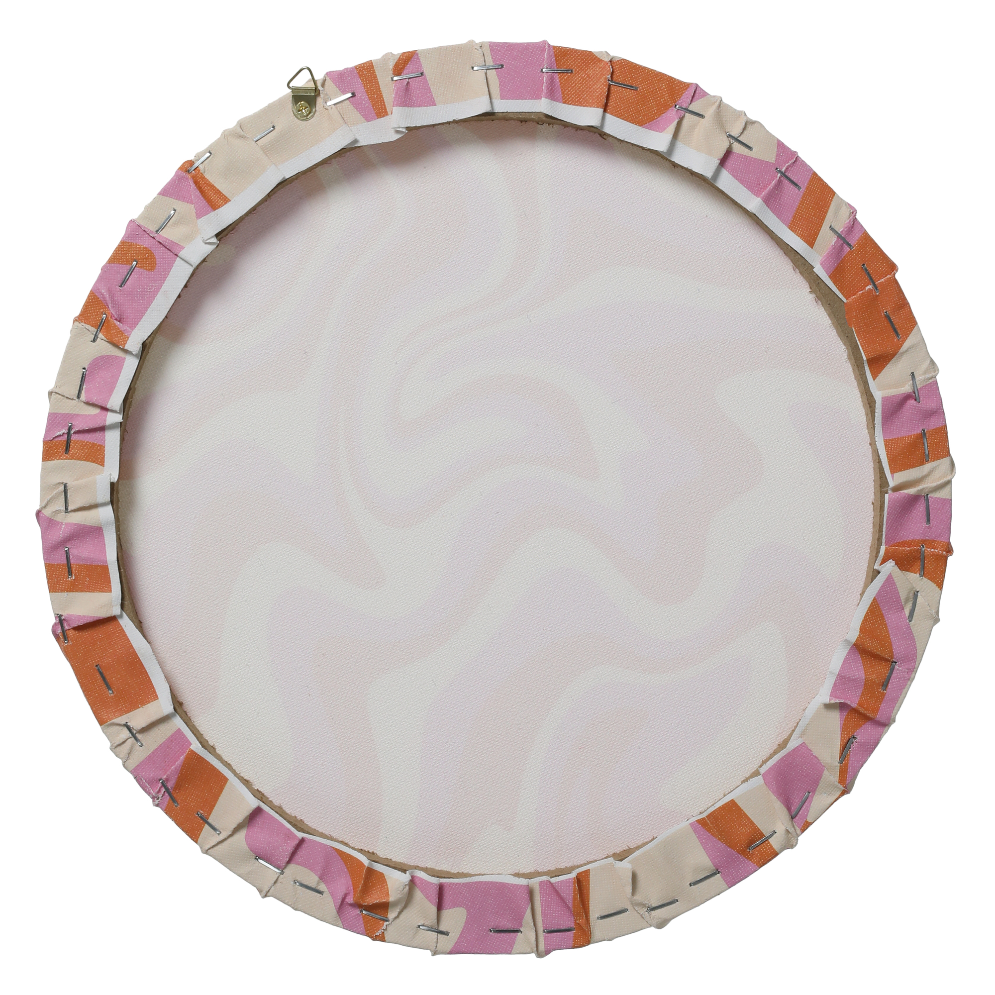 round canvas wall art 12in