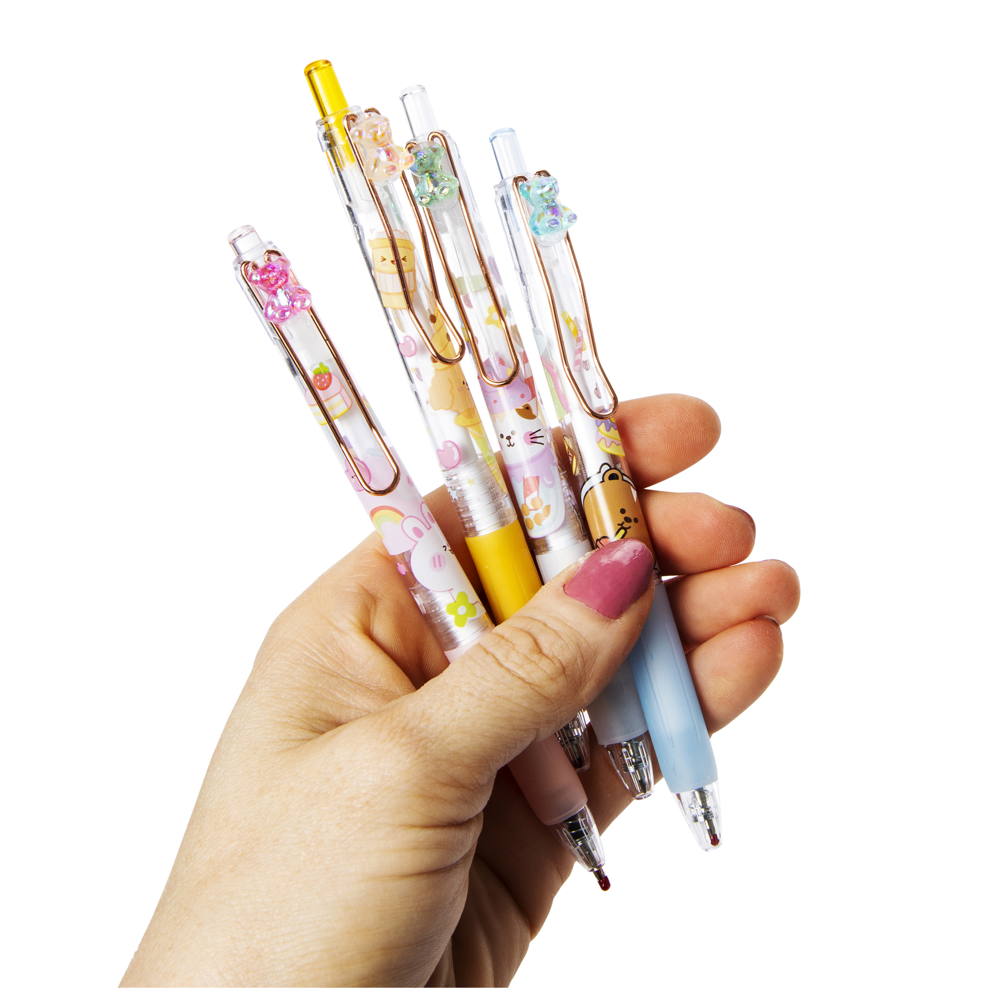 kawaii click pens 4-count