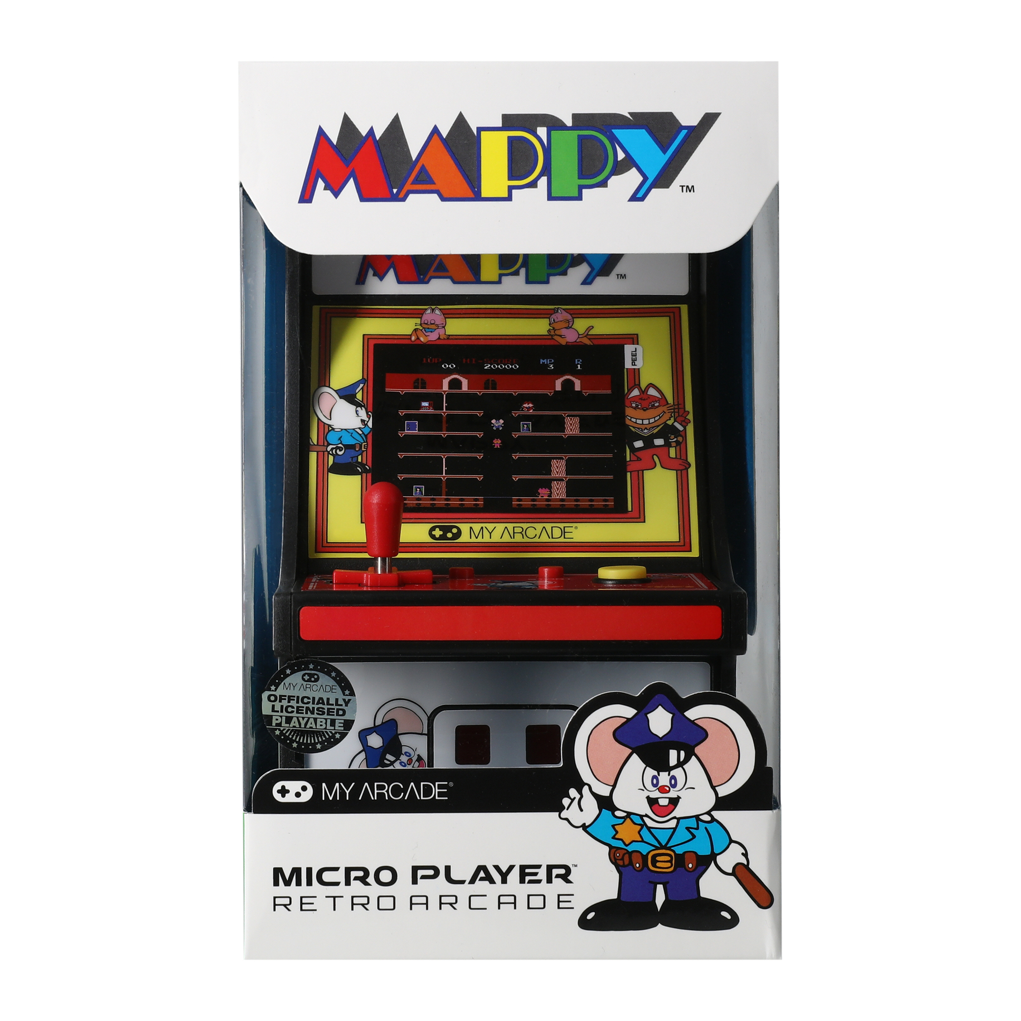 mappy™ micro player retro arcade game