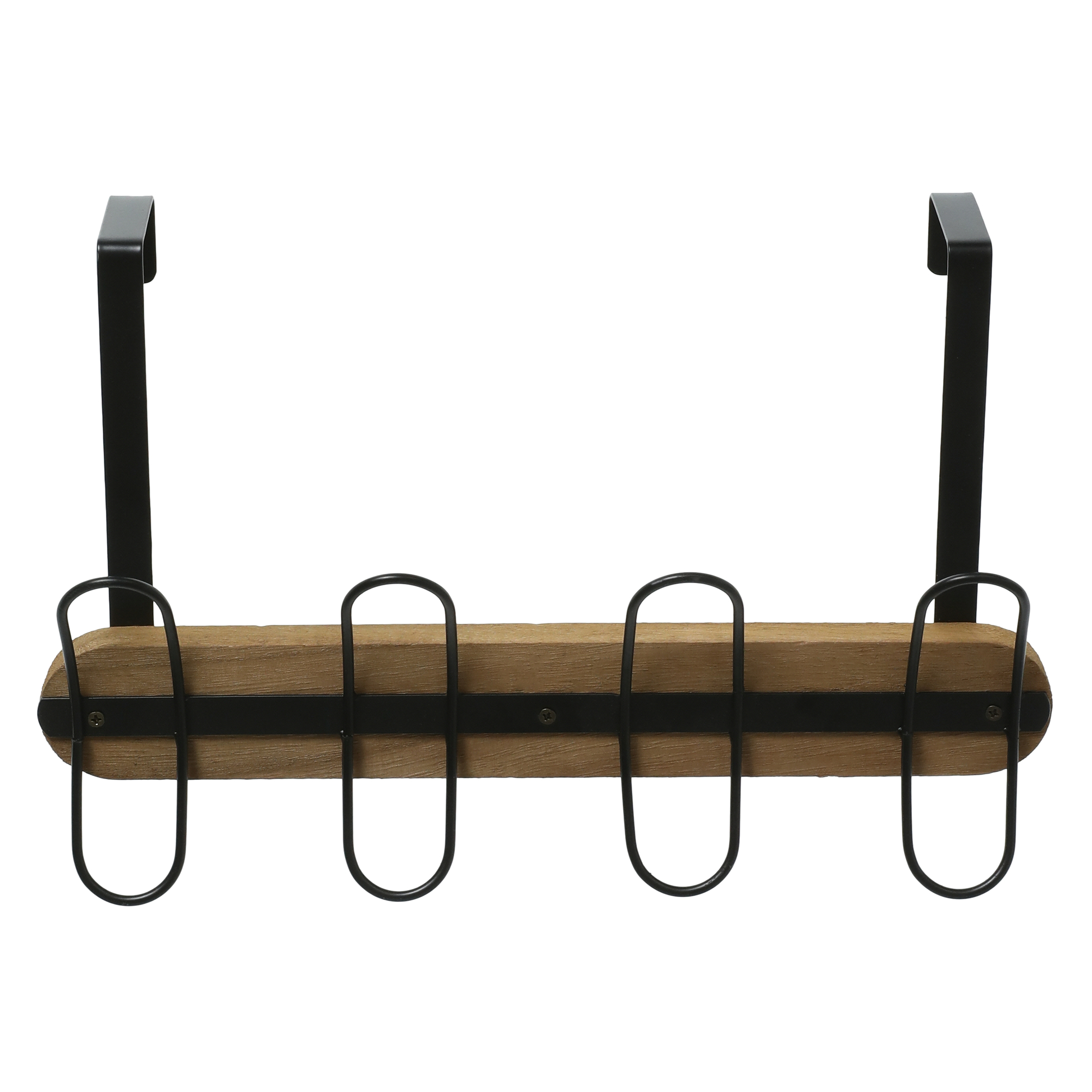 Five Below Over-the-door metal & wood hook rack