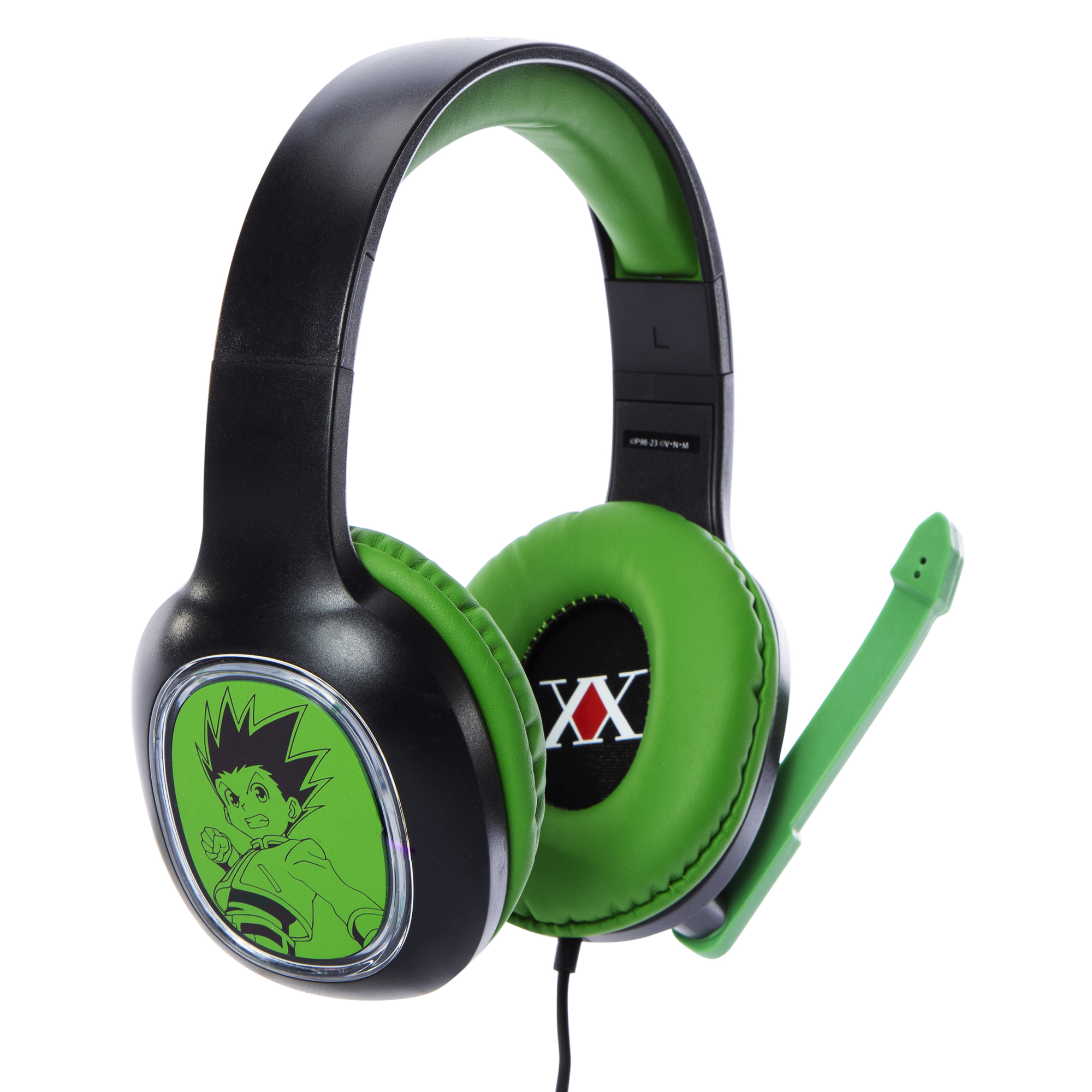 hunter x hunter wired LED gaming headphones with rotating