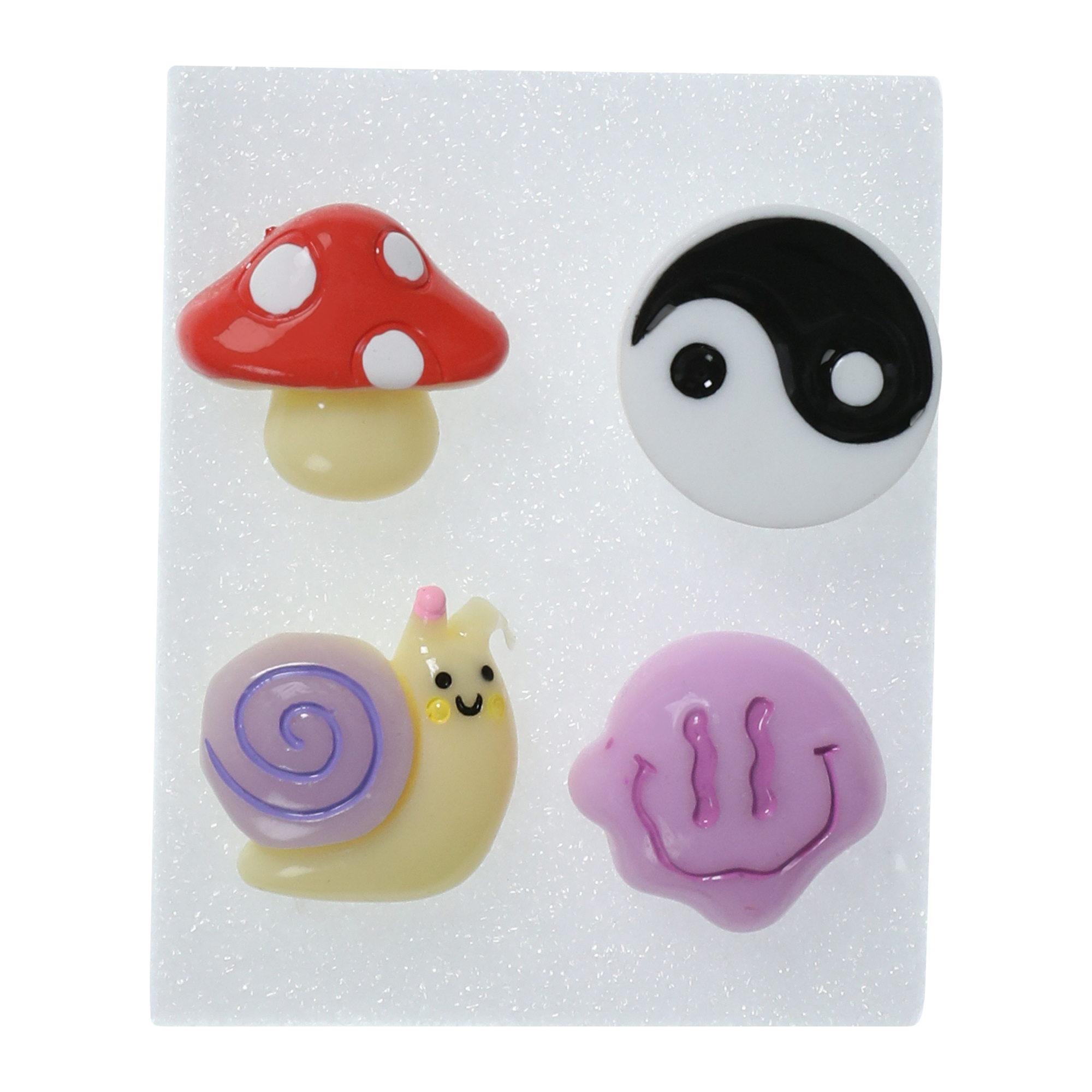 groovy push pins 4-count