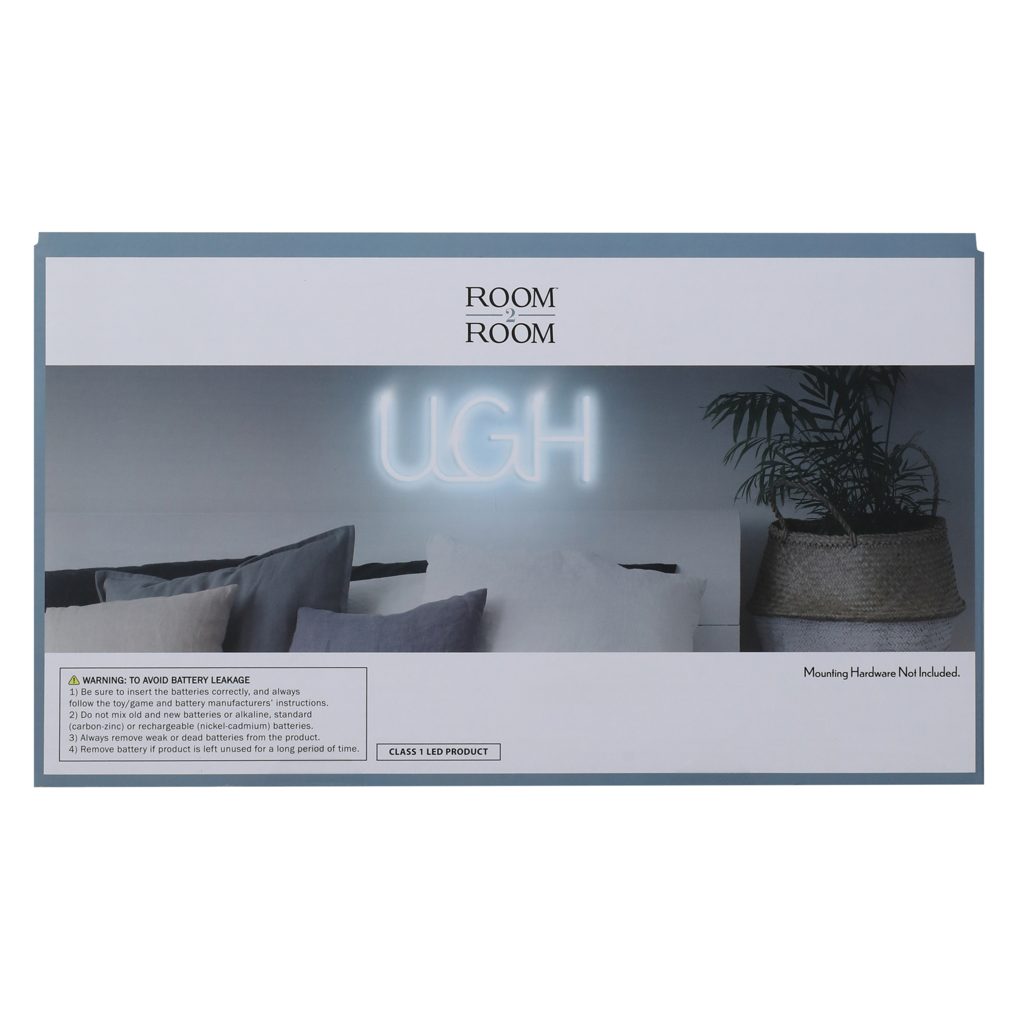 'ugh' LED wall light 5.98in x 10.87in