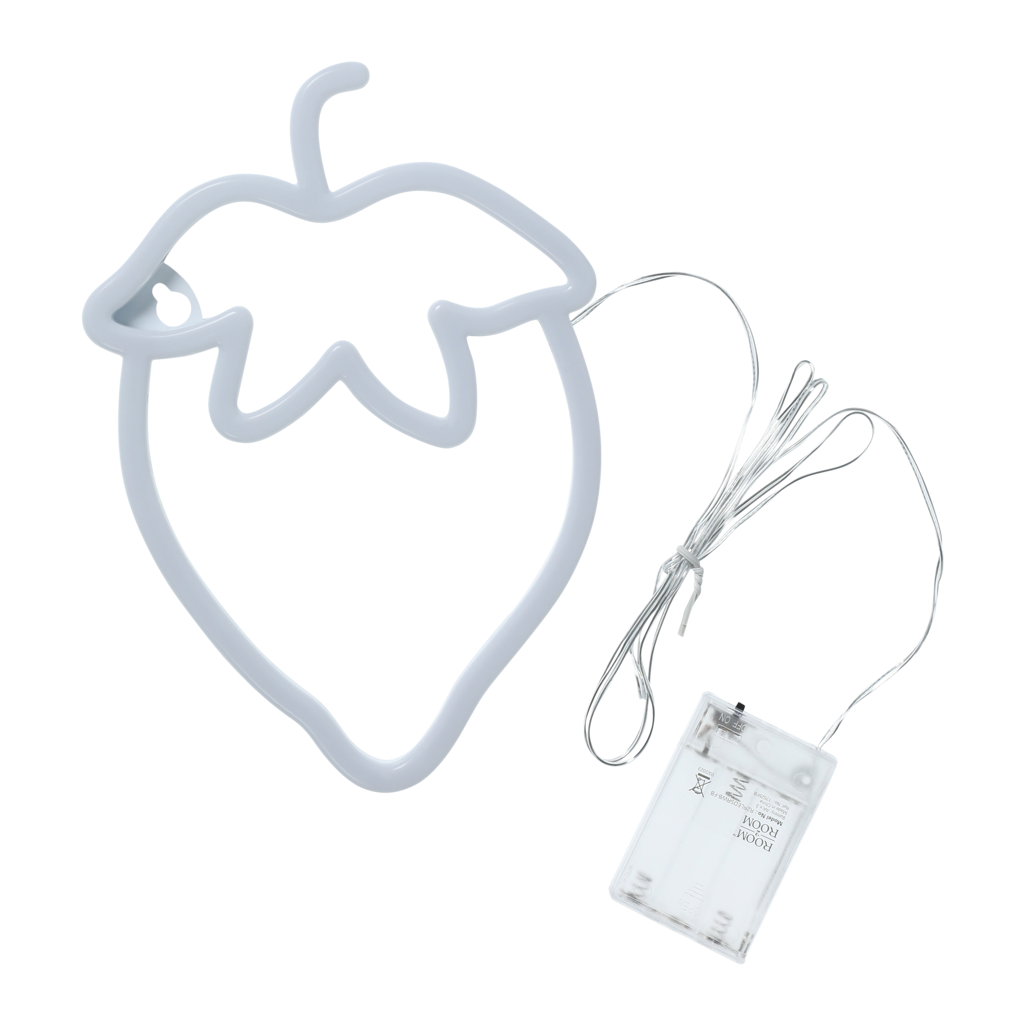 strawberry LED wall light 8.47in x 7.2in