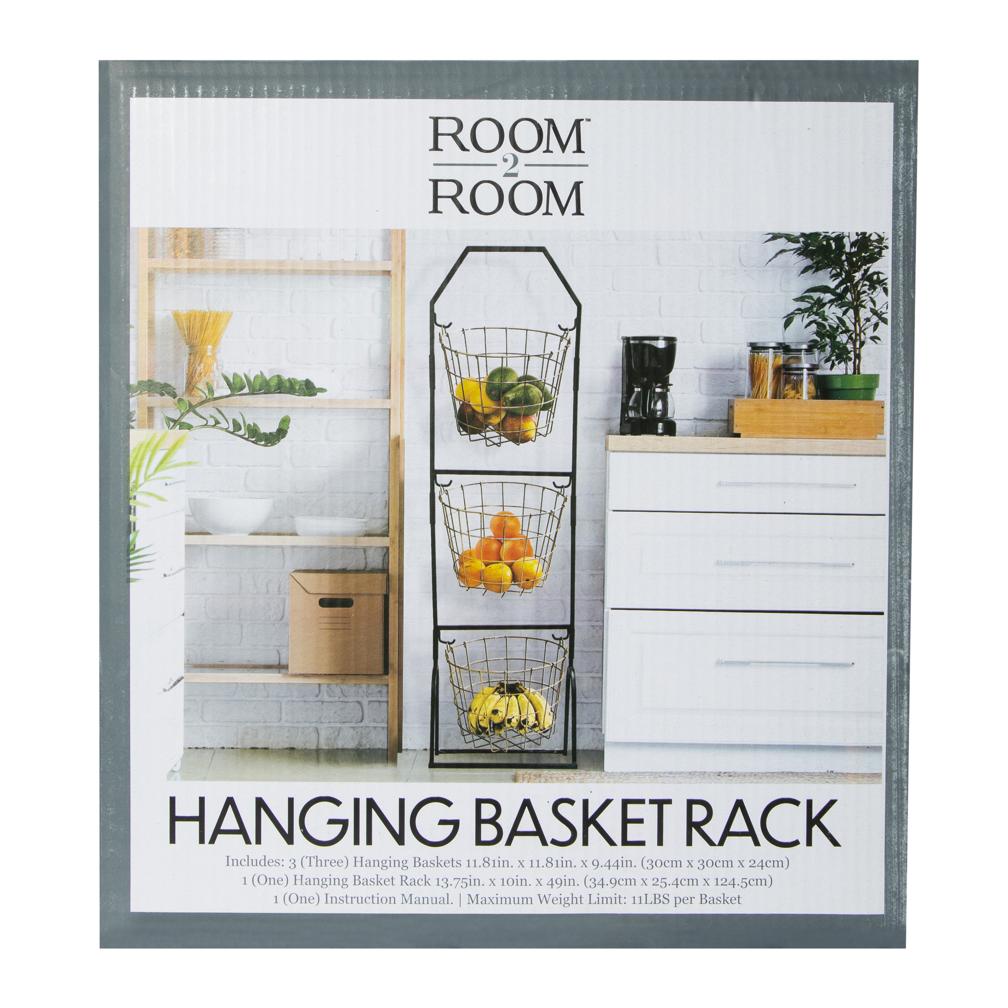 hanging basket rack 49in