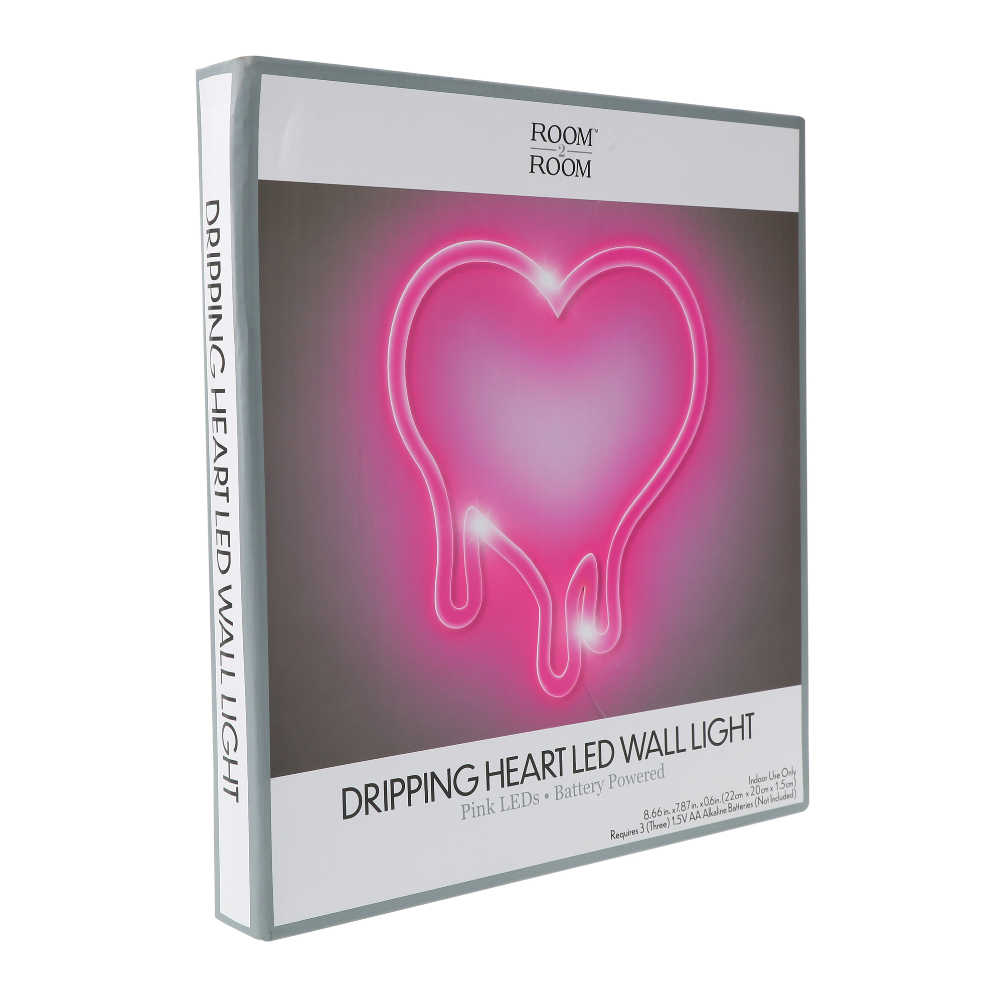 dripping heart LED wall light