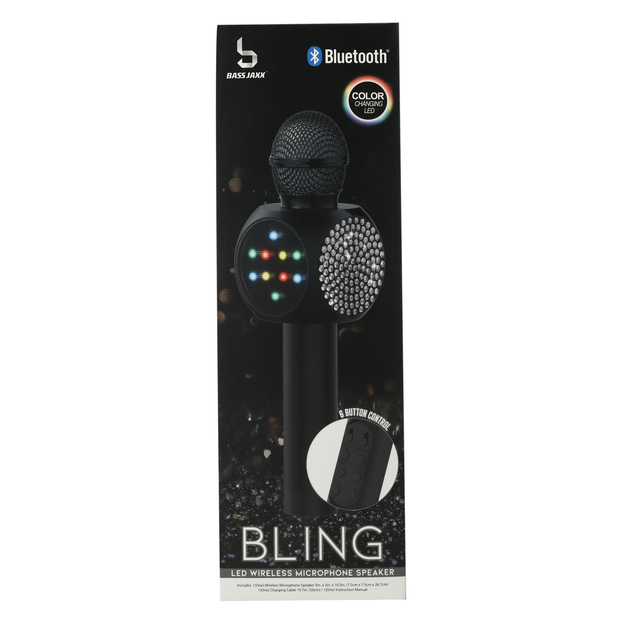 bluetooth karaoke LED bling mic with speaker Five Below