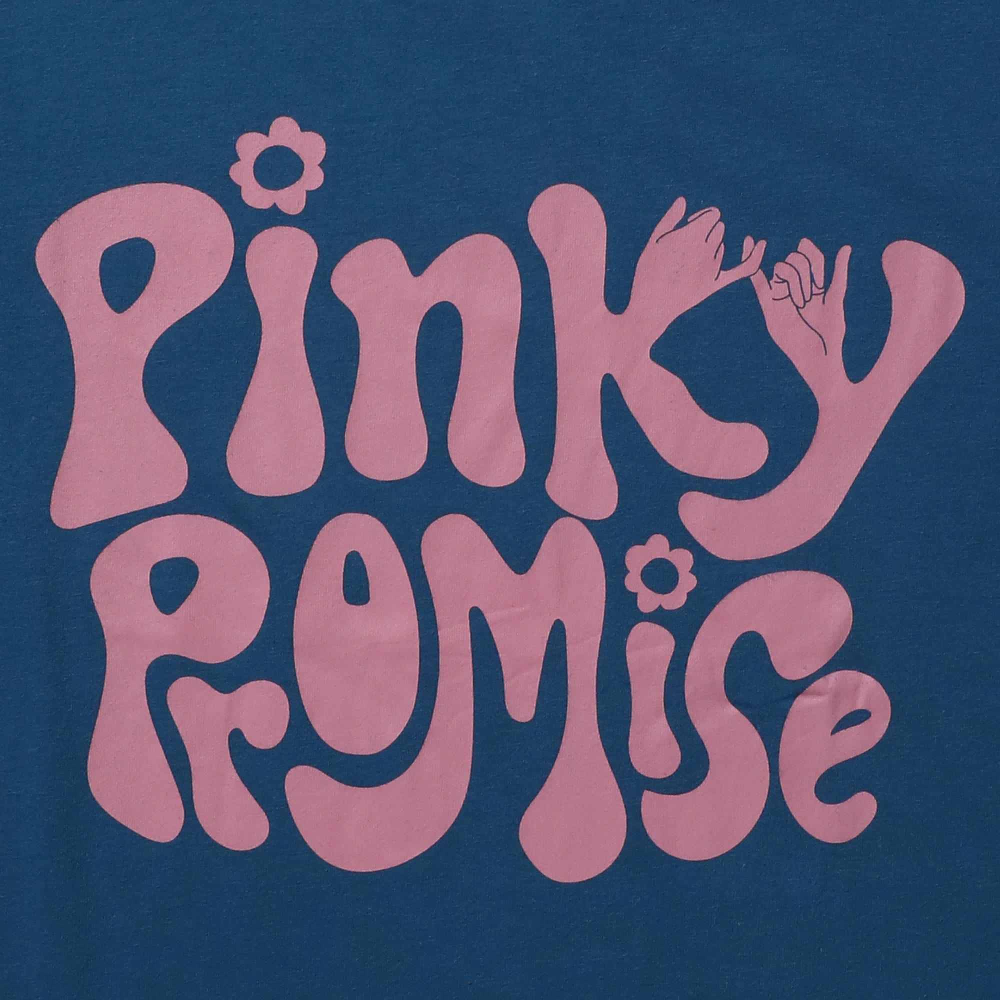 juniors 'pinky promise' graphic tee