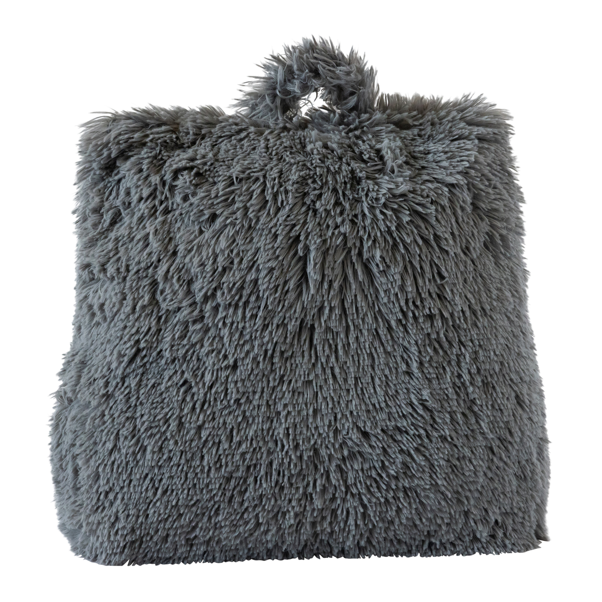 plush wedge pillow with built-in pocket 16in